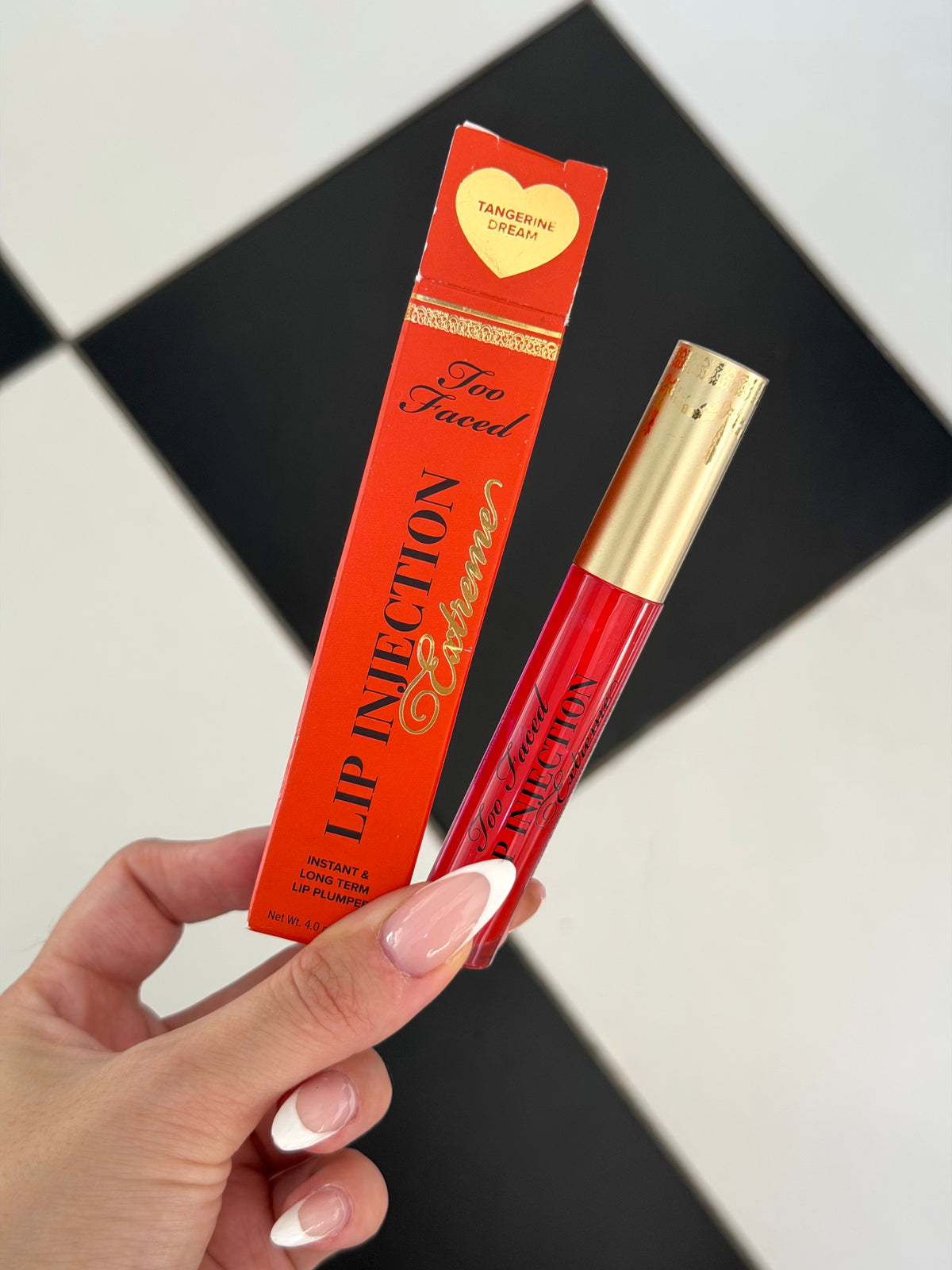 TOO FACED Lip Injection Extreme Lip Plumper - Hydrating Plumping Lip Gloss - Tangerine Dream