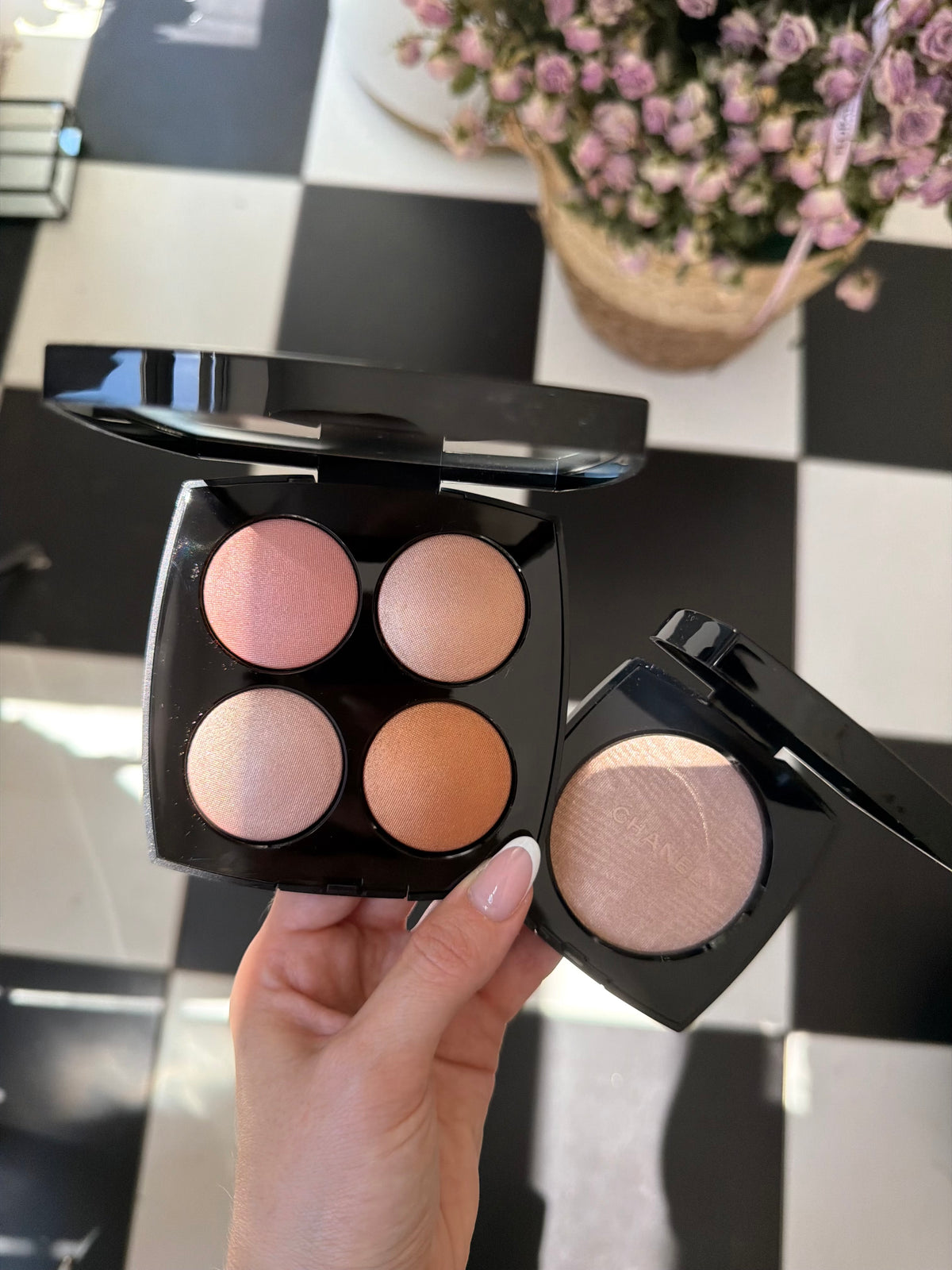 CHANEL Jeux De Lumières Eyeshadow and Highlighter Palette Limited Edition