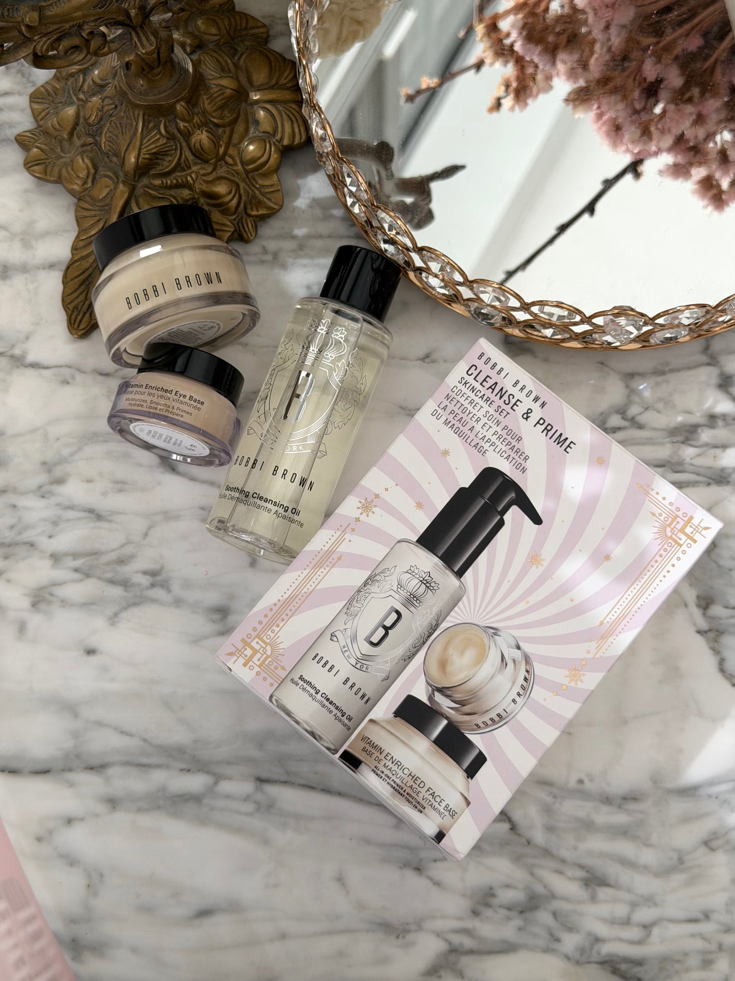 BOBBI BROWN Cleanse & Prime Skincare Gift Set (Face Primer + Eye Primer + Cleansing Oil)