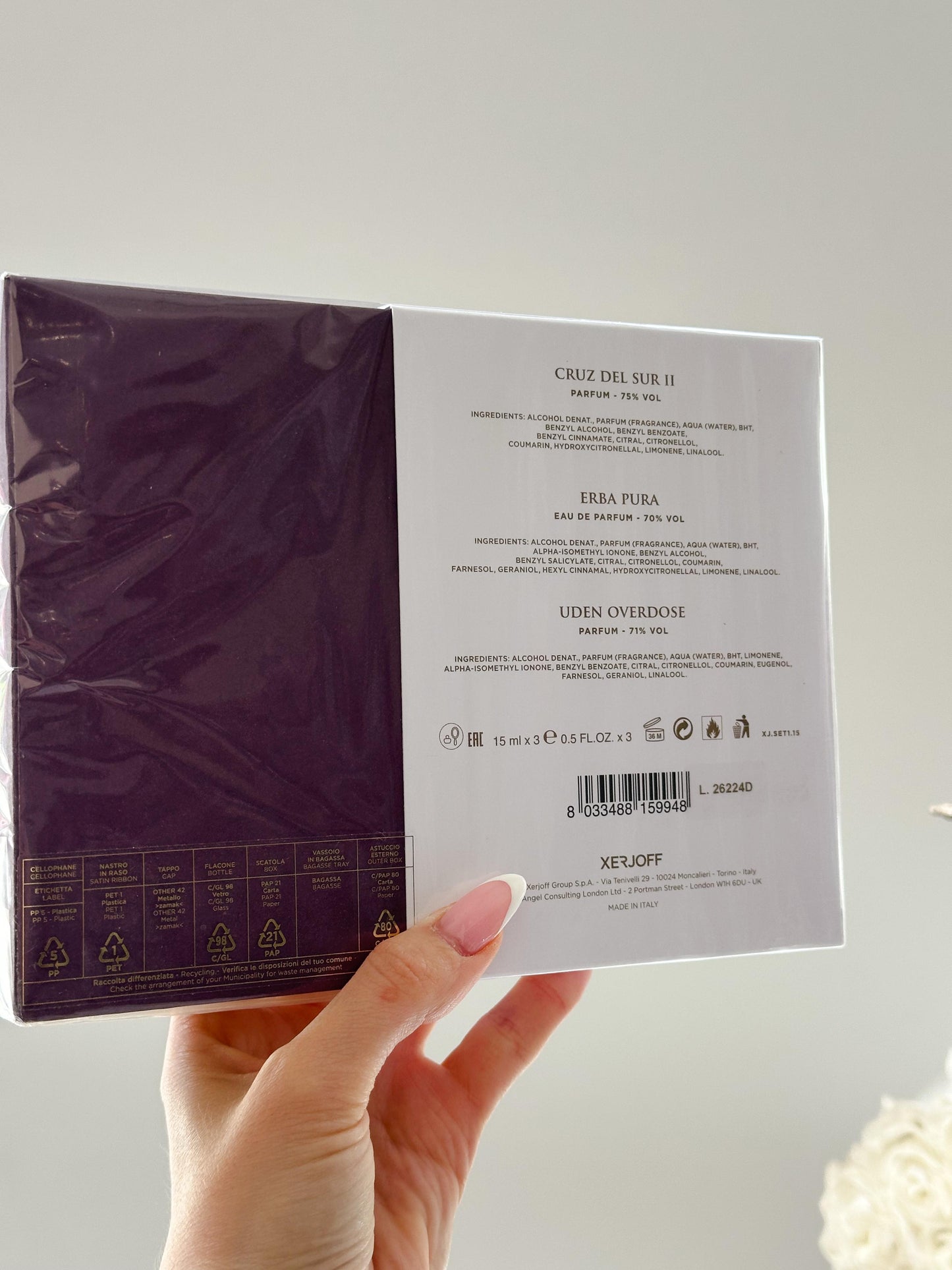 XERJOFF Discovery Set I (3x15ml)
Cruz Del Sur II - Erba Pura - Uden Overdose