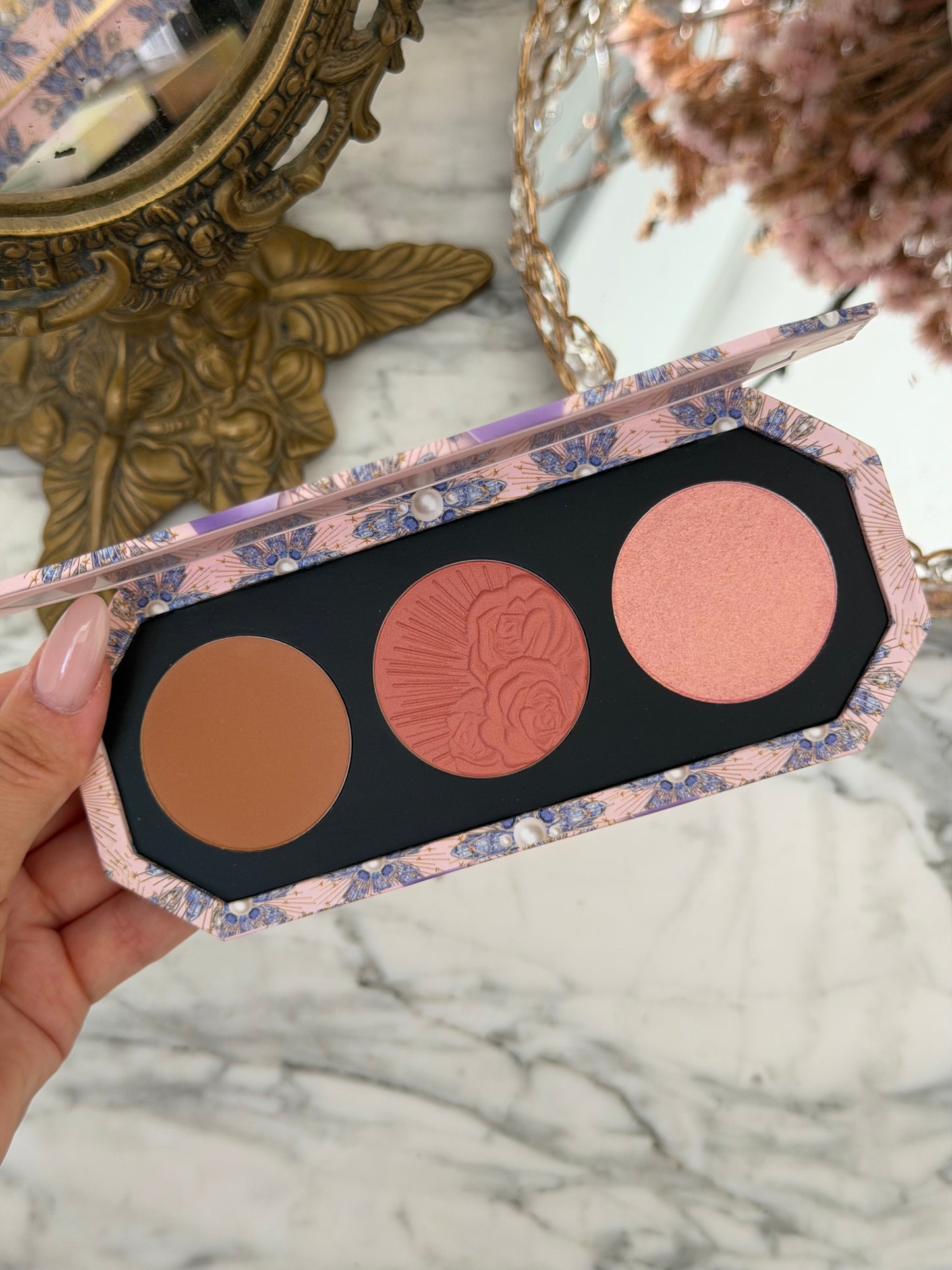 PAT McGRATH LABS Divine Blush + Bronze + Glow Trio Face Palette - Nirvana In Bloom