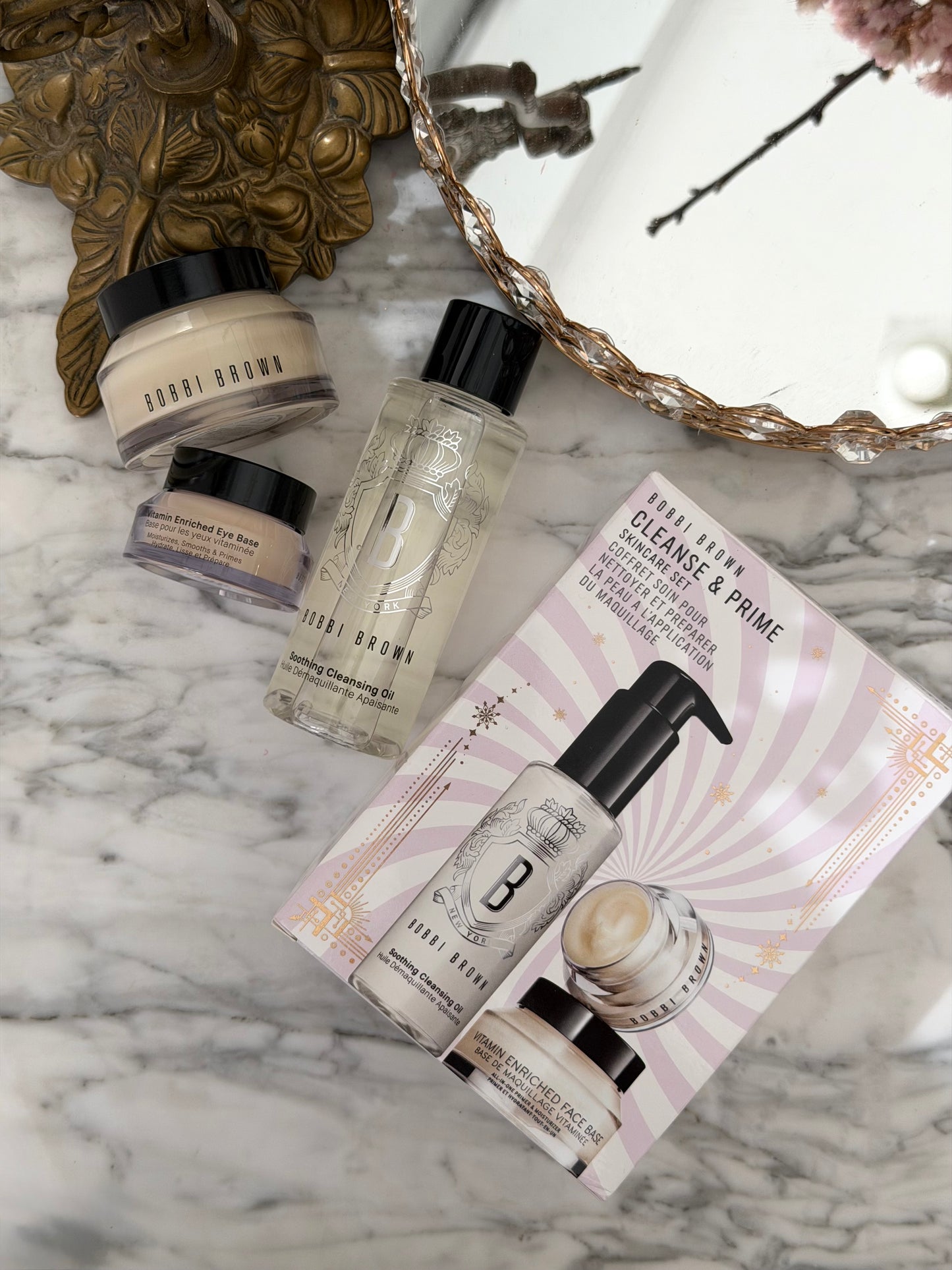 BOBBI BROWN Cleanse & Prime Skincare Gift Set (Face Primer + Eye Primer + Cleansing Oil)