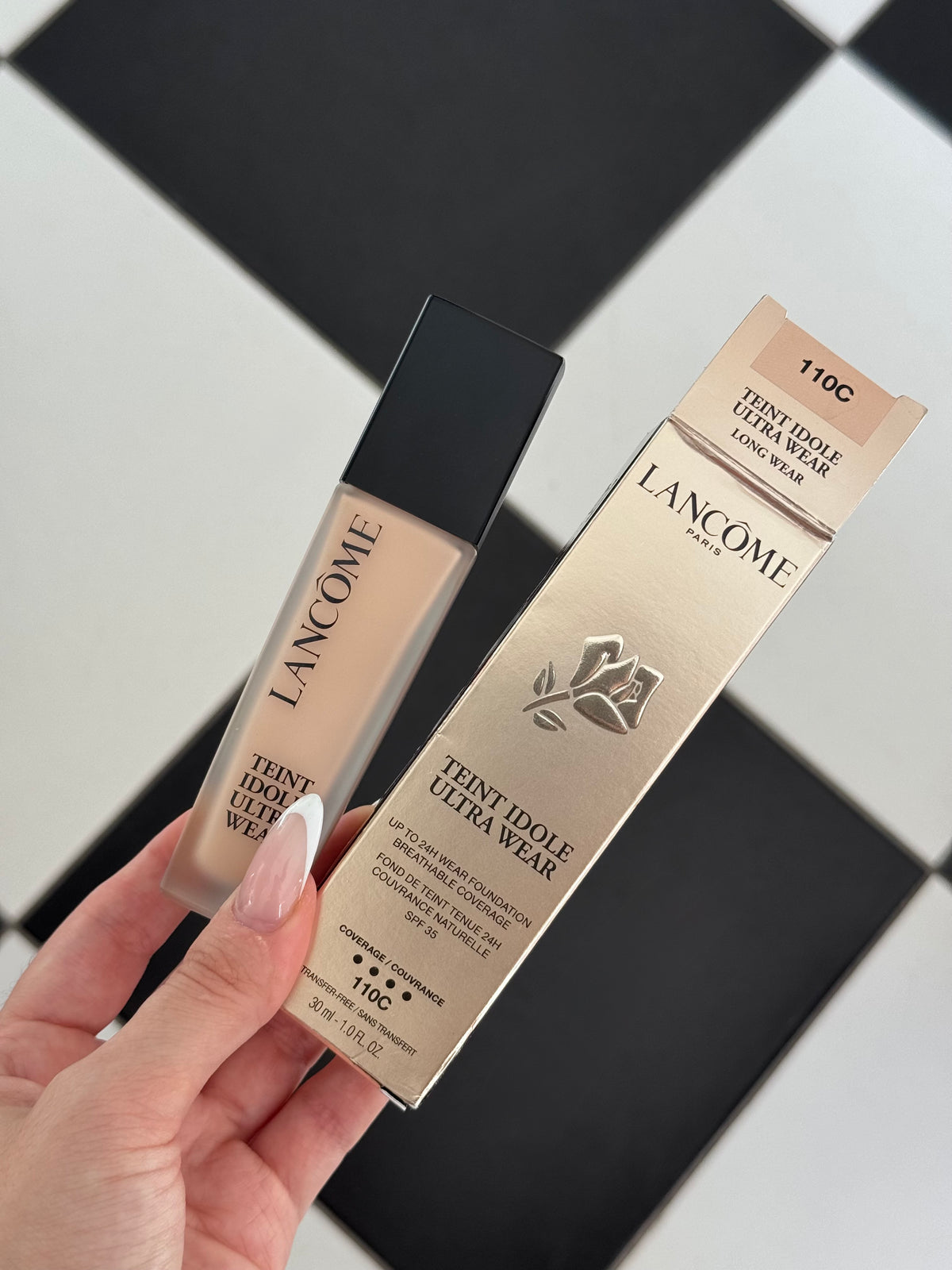 LANCÔME Teint Idôle Ultra Wear 24H Foundation SPF35 - Breathable Coverage & Natural Matte Finish (110C)