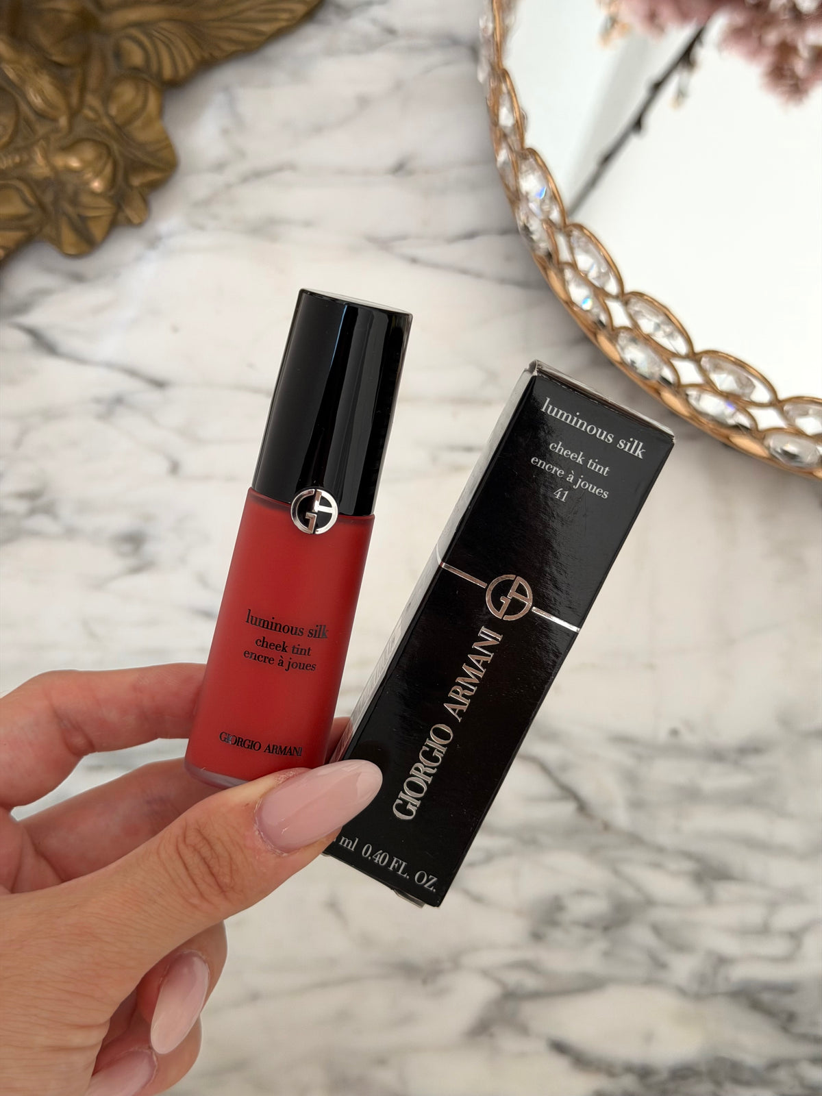 ARMANI Luminous Silk Cheek Tint - 
Skin-Fusing Liquid Blush (41)