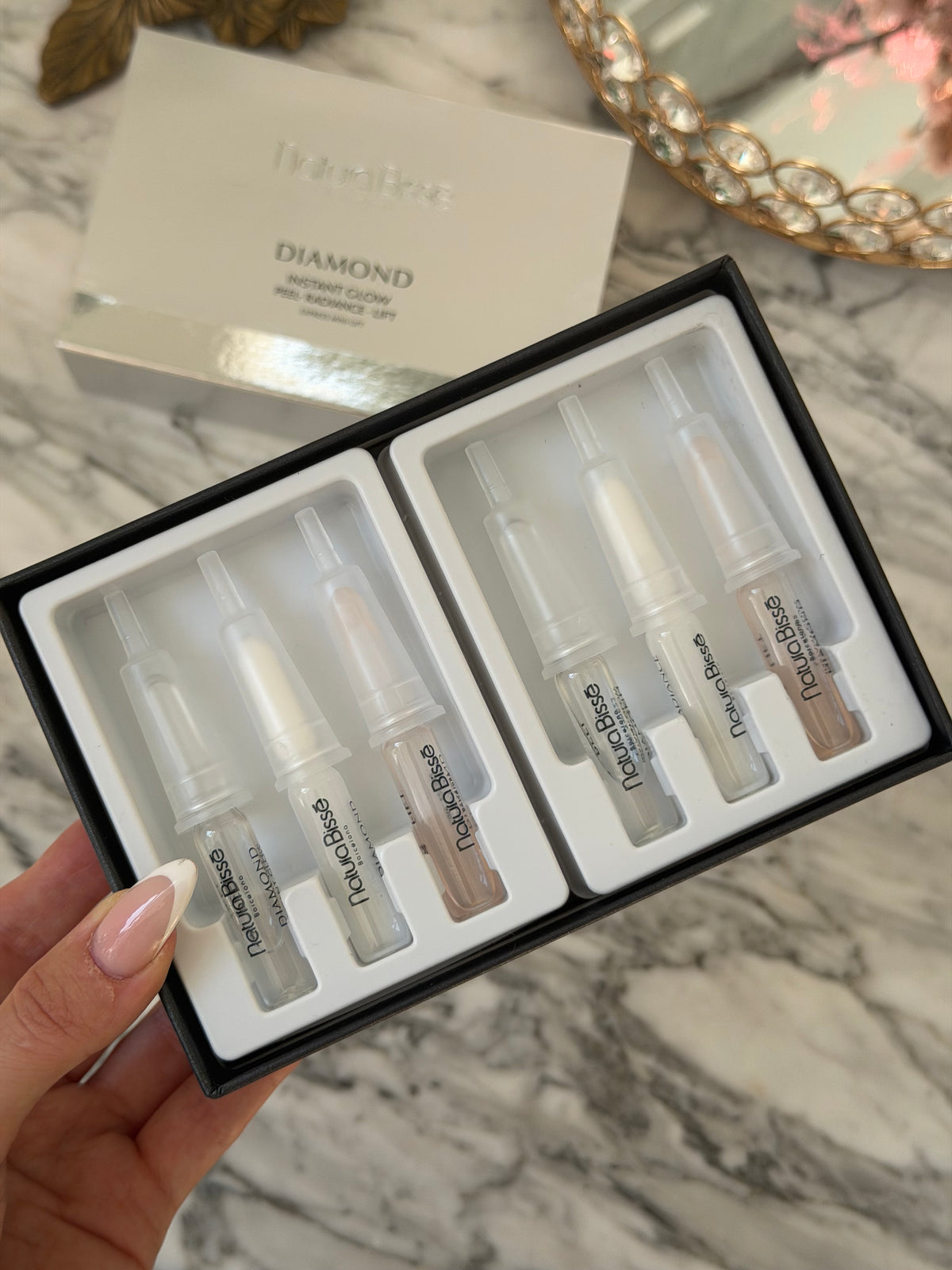 NATURA BISSĒ Diamond Instant Glow - Ampoule Trio Express Mini-Lift