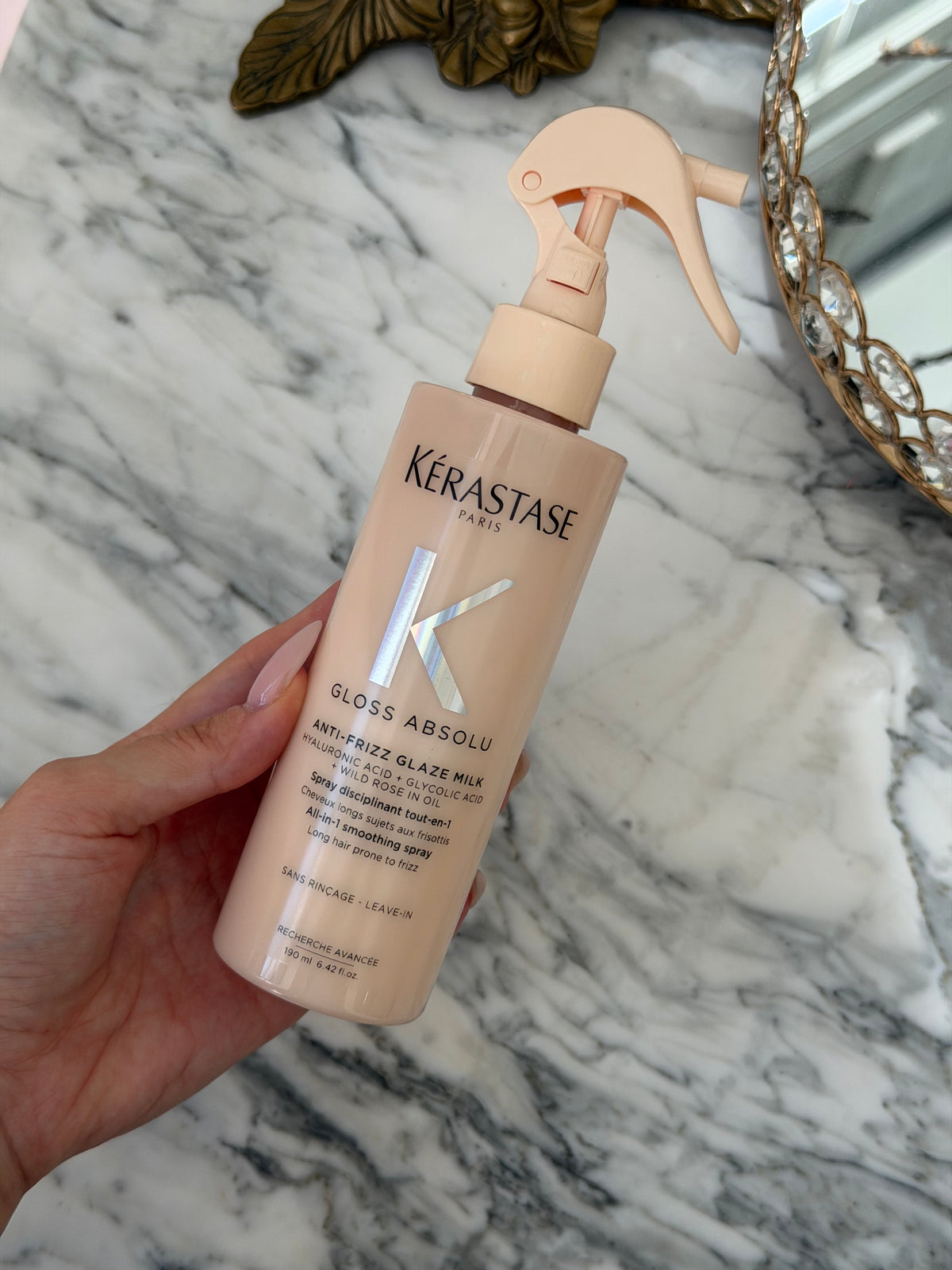 KÉRASTASE Gloss Absolu Anti-Frizz Glaze Milk Heat Protecting Spray