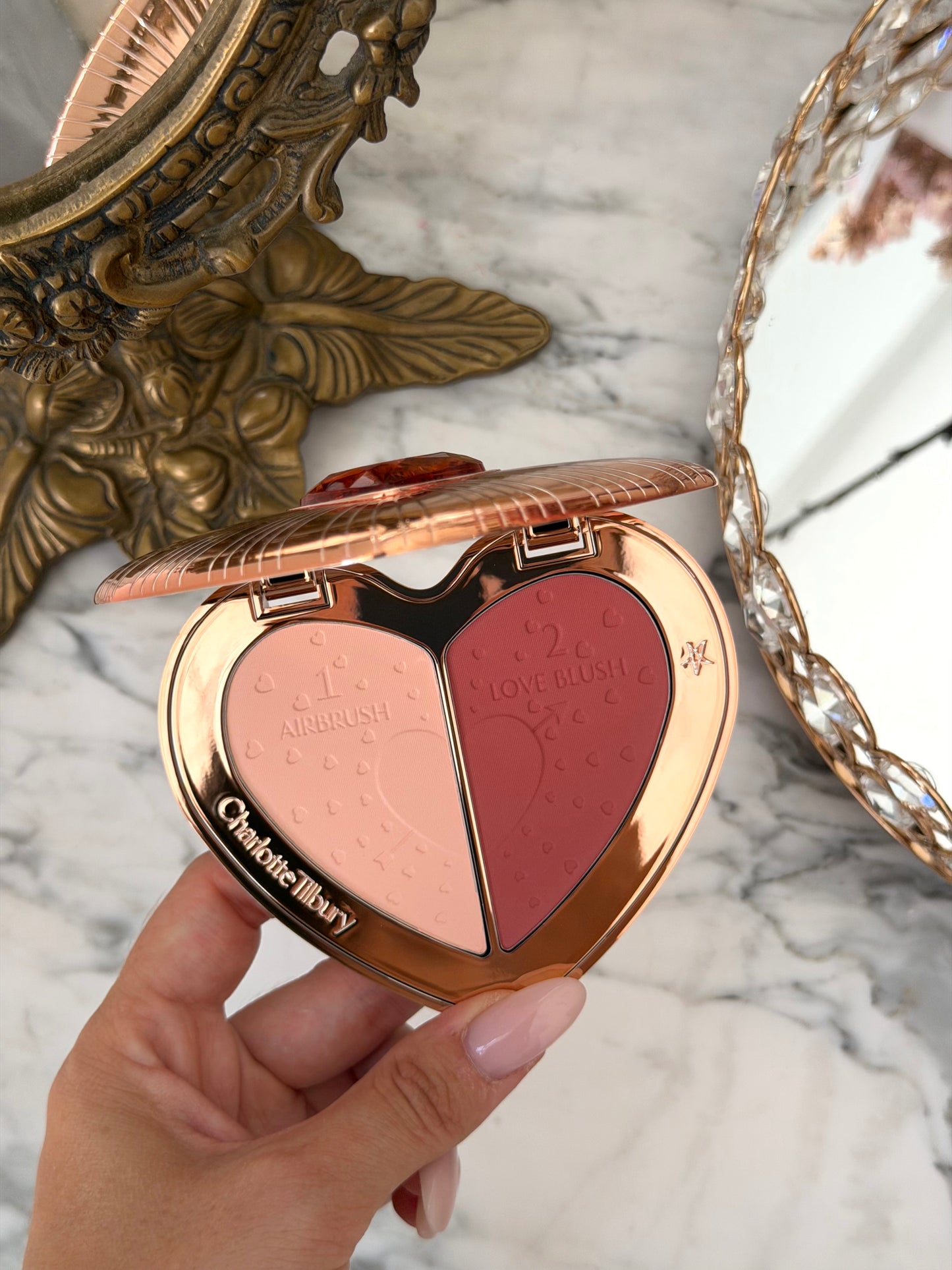 CHARLOTTE TILBURY Beauty Soulmates Face Palette Blush & Powder - Flawless Rosewood