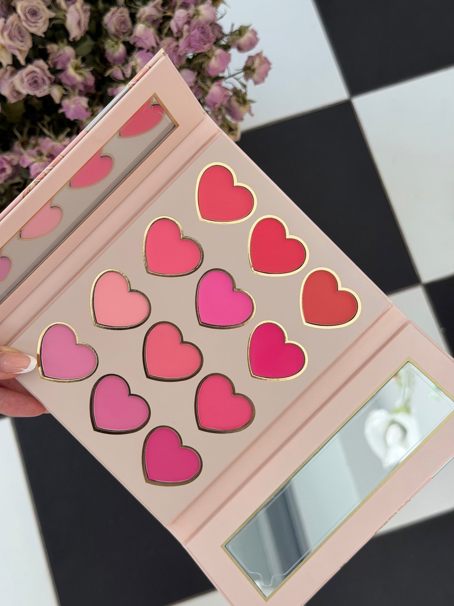 P.LOUISE Love Lane 
See Color In Your Darkest Days Cream & Powder Blusher Palette