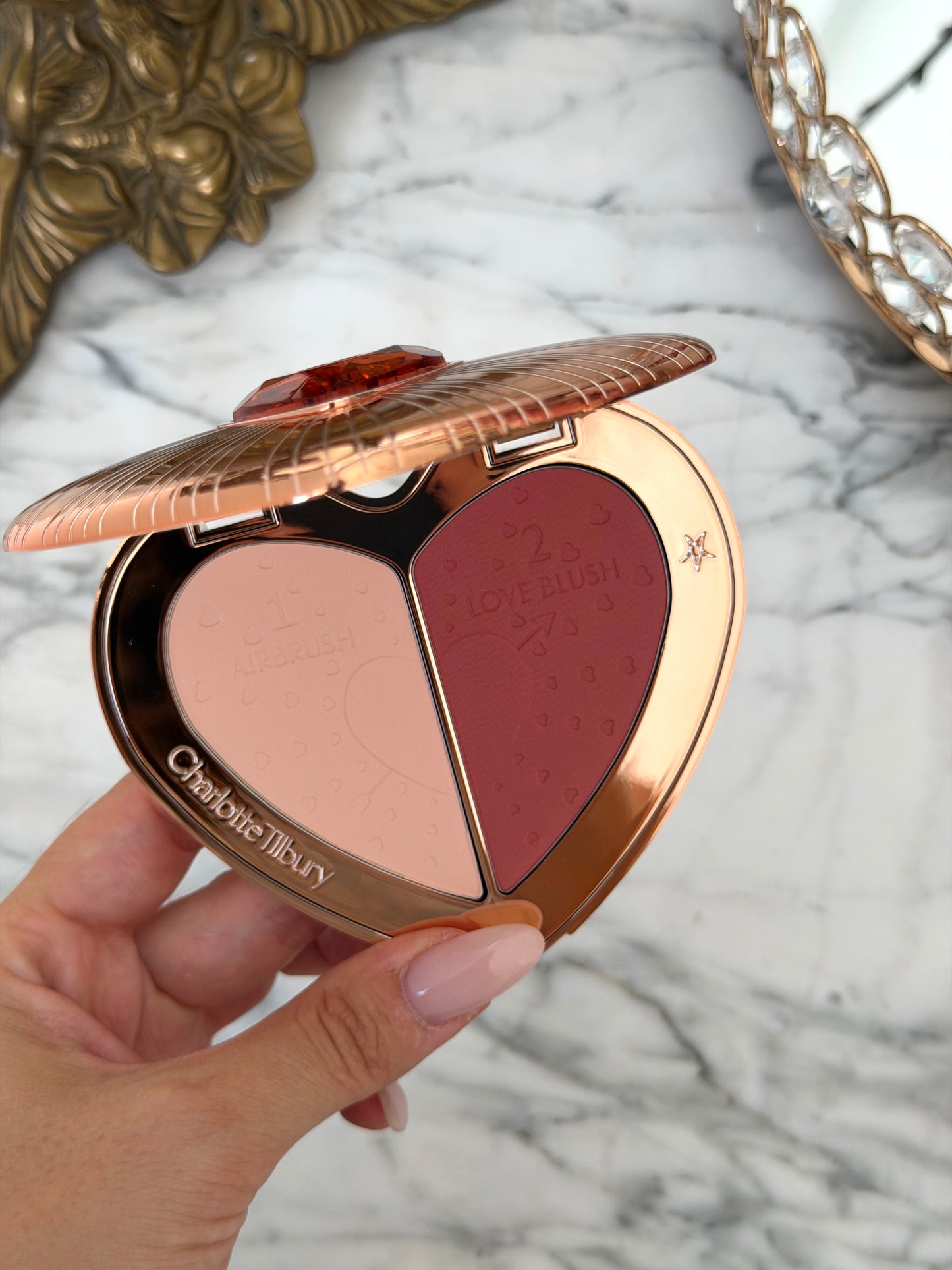 CHARLOTTE TILBURY Beauty Soulmates Face Palette Blush & Powder - Flawless Rosewood
