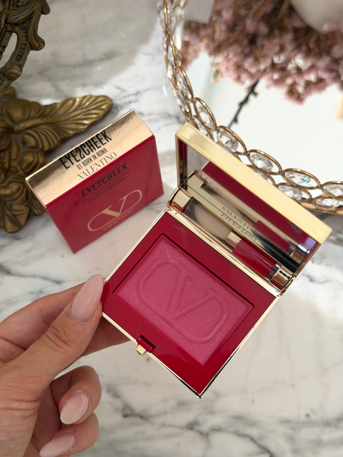 VALENTINO Eye2Cheek Dual-Use Blush & Eyeshadow (01)