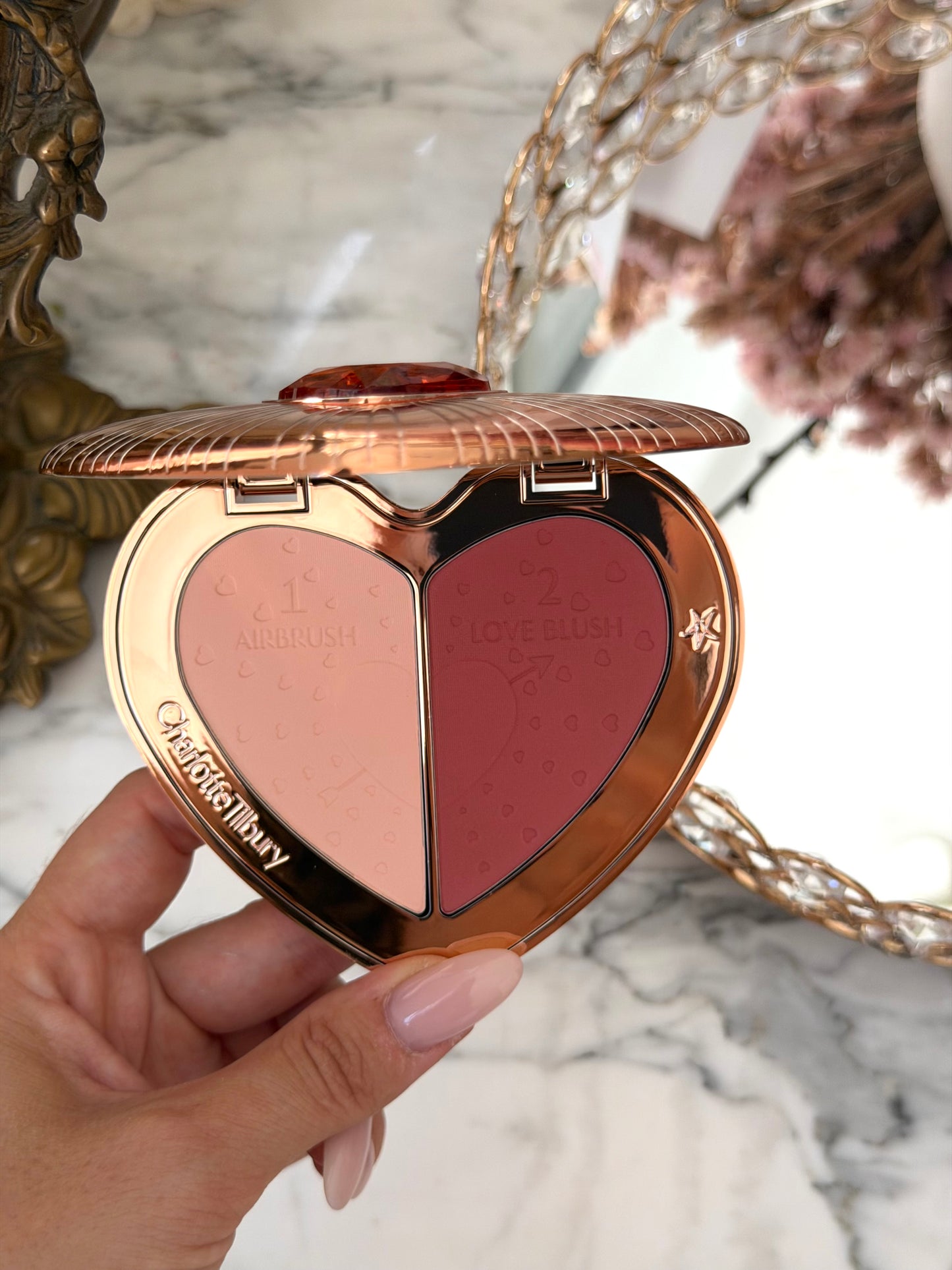 CHARLOTTE TILBURY Beauty Soulmates Face Palette Blush & Powder - Flawless Rosewood