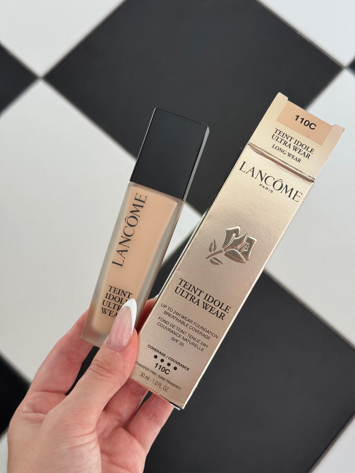 LANCÔME Teint Idôle Ultra Wear 24H Foundation SPF35 - Breathable Coverage & Natural Matte Finish (110C)