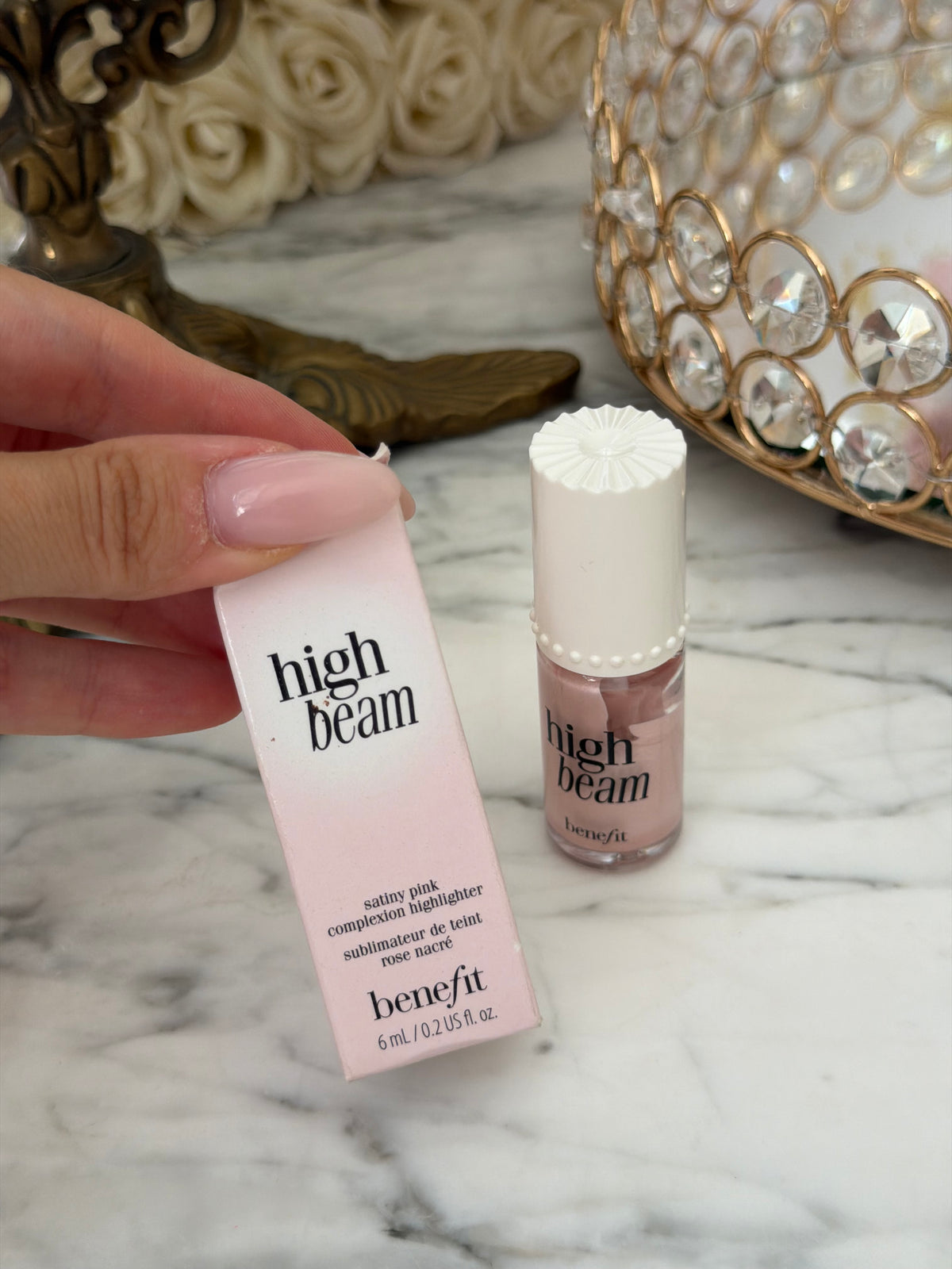 BENEFIT High Beam
Satiny Pink Complexion Highlighter