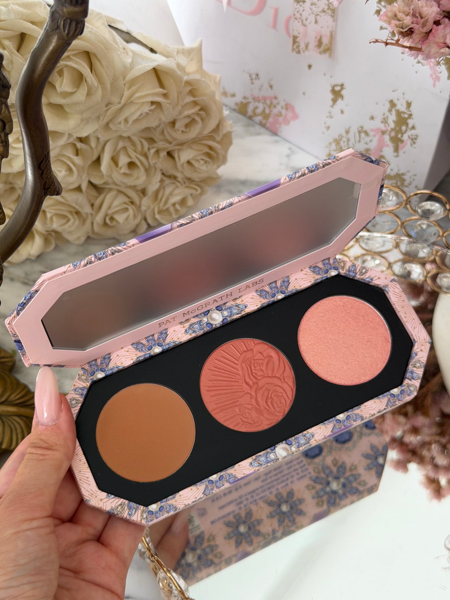 PAT McGRATH LABS Divine Blush + Bronze + Glow Trio Face Palette - Nirvana In Bloom