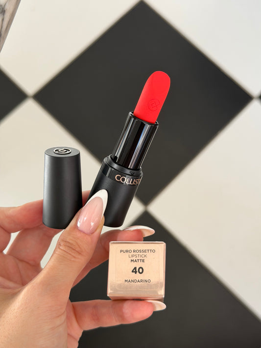 COLLISTAR
Puro Matte Lipstick (40)
Hydrated Lips With a Long-Lasting Matte Finish