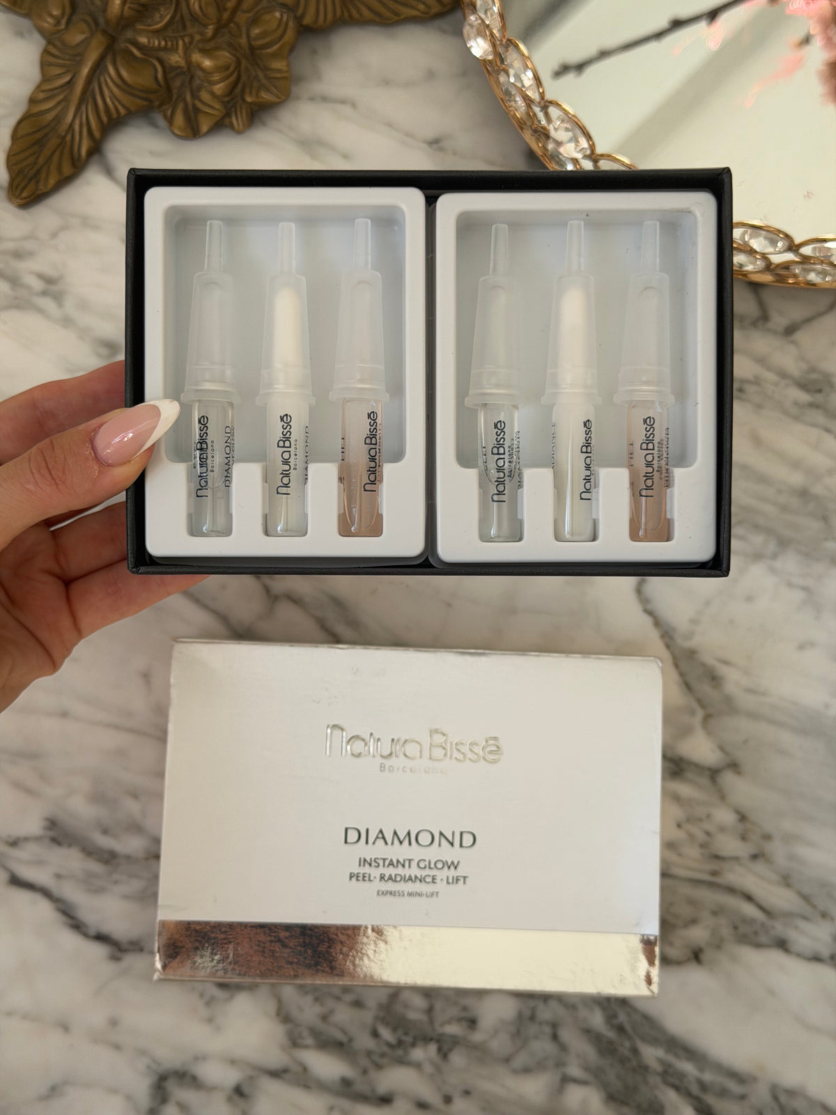 NATURA BISSĒ Diamond Instant Glow - Ampoule Trio Express Mini-Lift