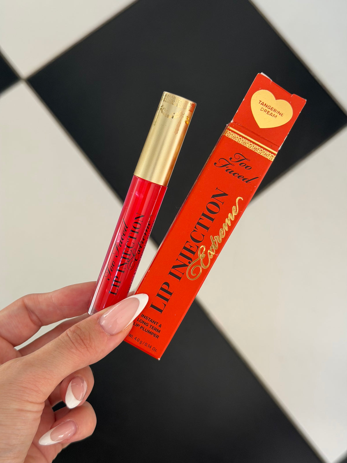 TOO FACED Lip Injection Extreme Lip Plumper - Hydrating Plumping Lip Gloss - Tangerine Dream