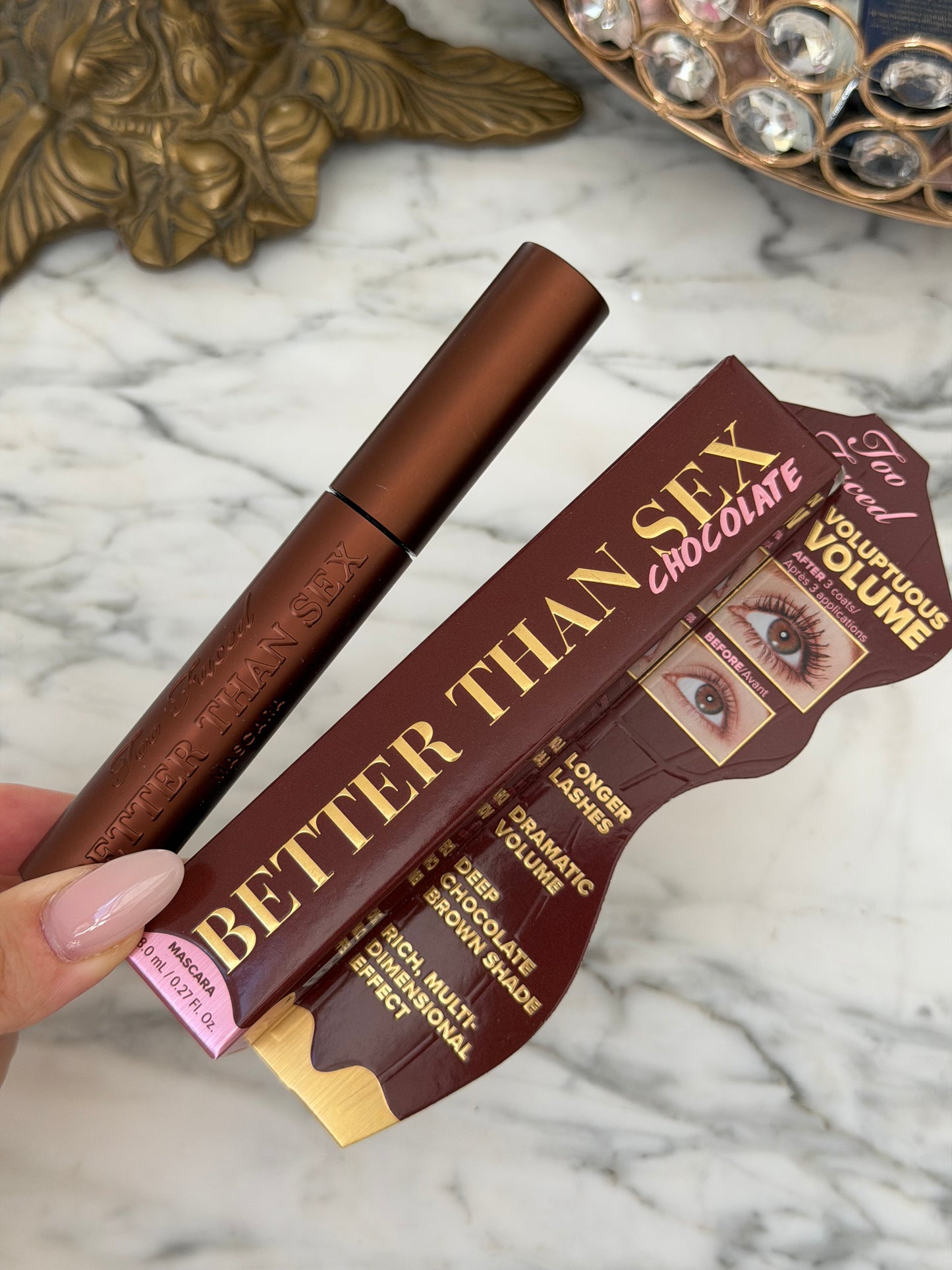 TOO FACED Better Than Sex Volumizing Mascara - Chocolate
Dramatic Volume & Longer Lashes
