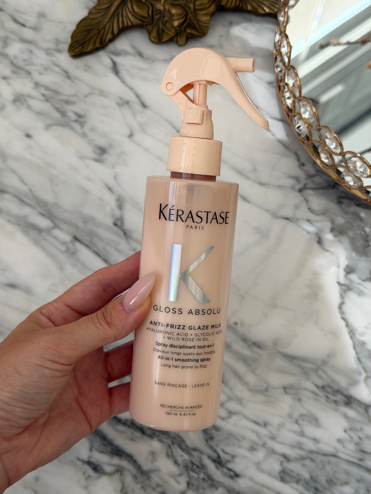 KÉRASTASE Gloss Absolu Anti-Frizz Glaze Milk Heat Protecting Spray