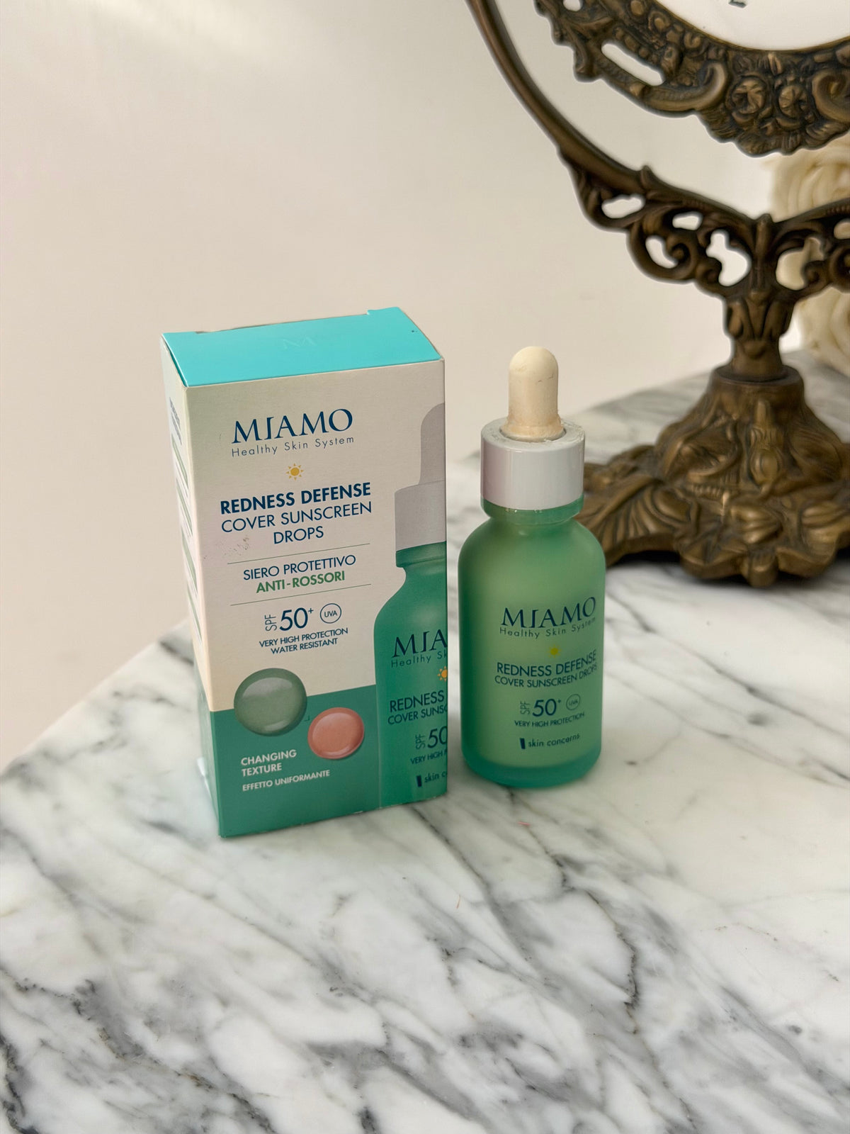 MIAMO Redness Defense
Cover Sunscreen Drops SPF50+