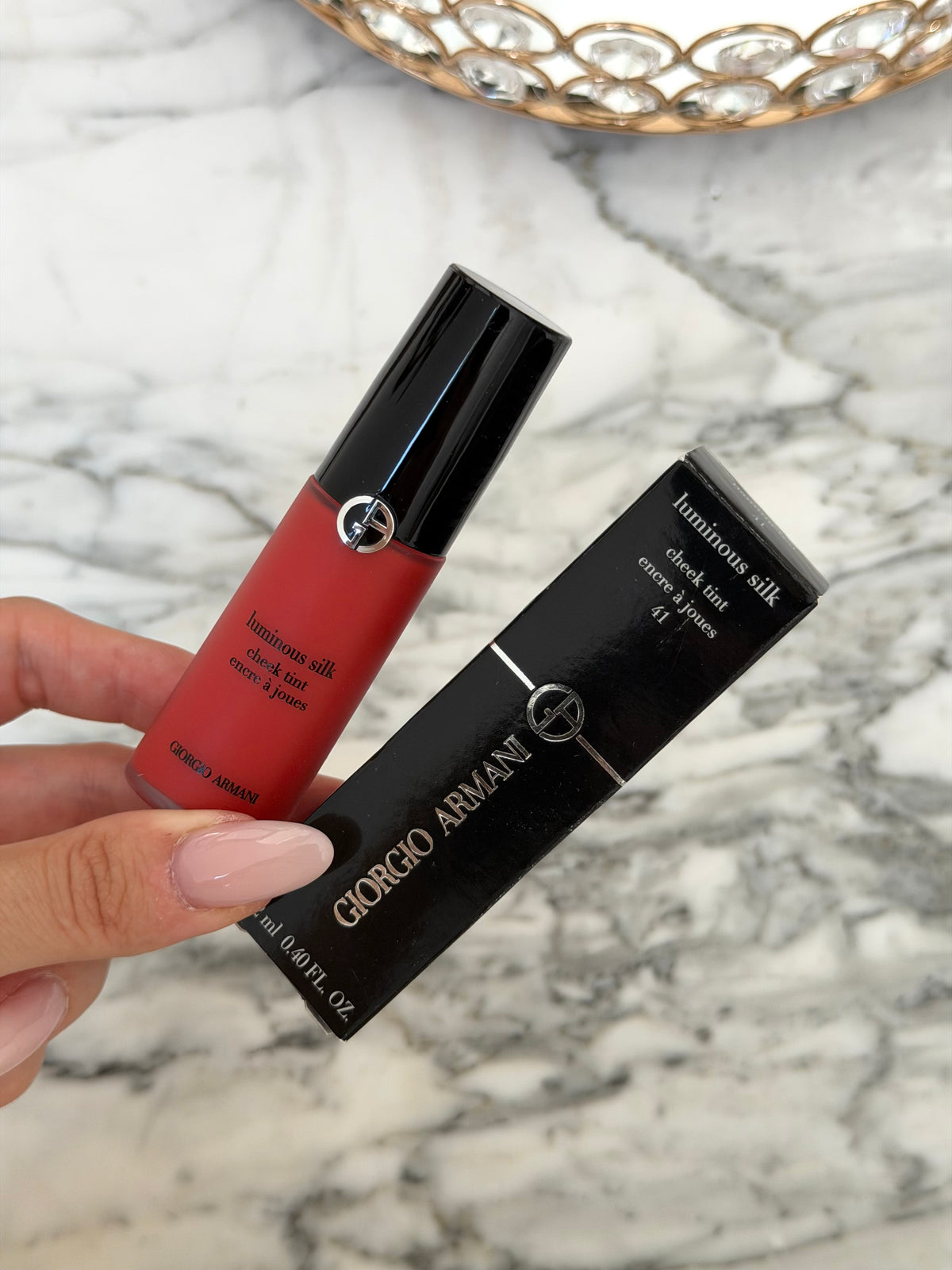 ARMANI Luminous Silk Cheek Tint - 
Skin-Fusing Liquid Blush (41)
