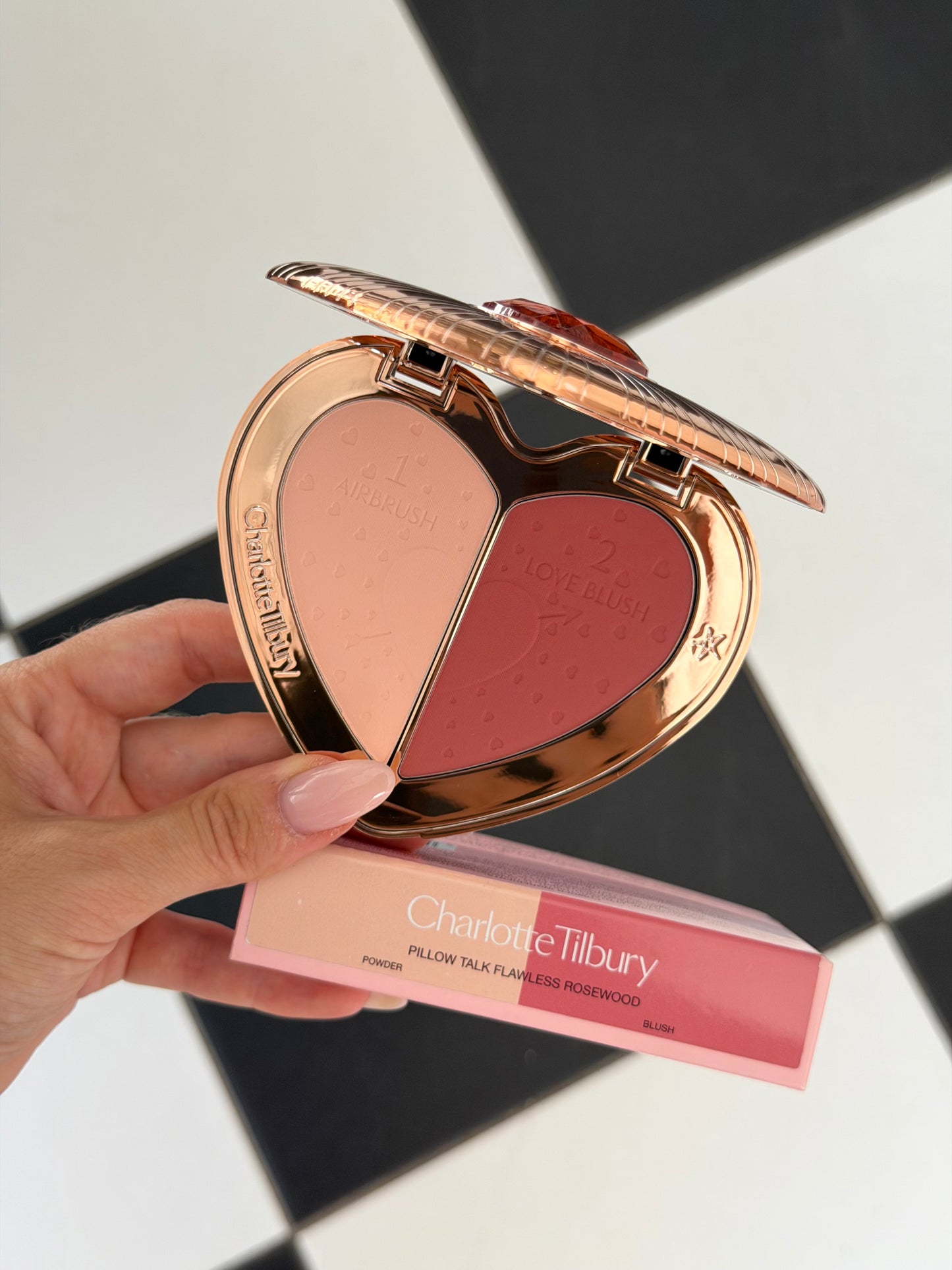 CHARLOTTE TILBURY Beauty Soulmates Face Palette Blush & Powder - Flawless Rosewood