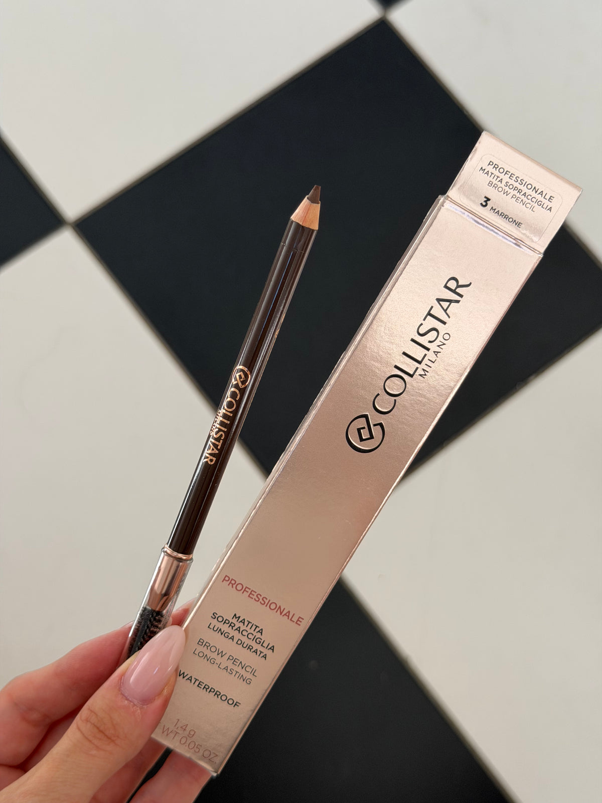 COLLISTAR Professionale Brow Pencil Waterproof, Long-Lasting - Marrone