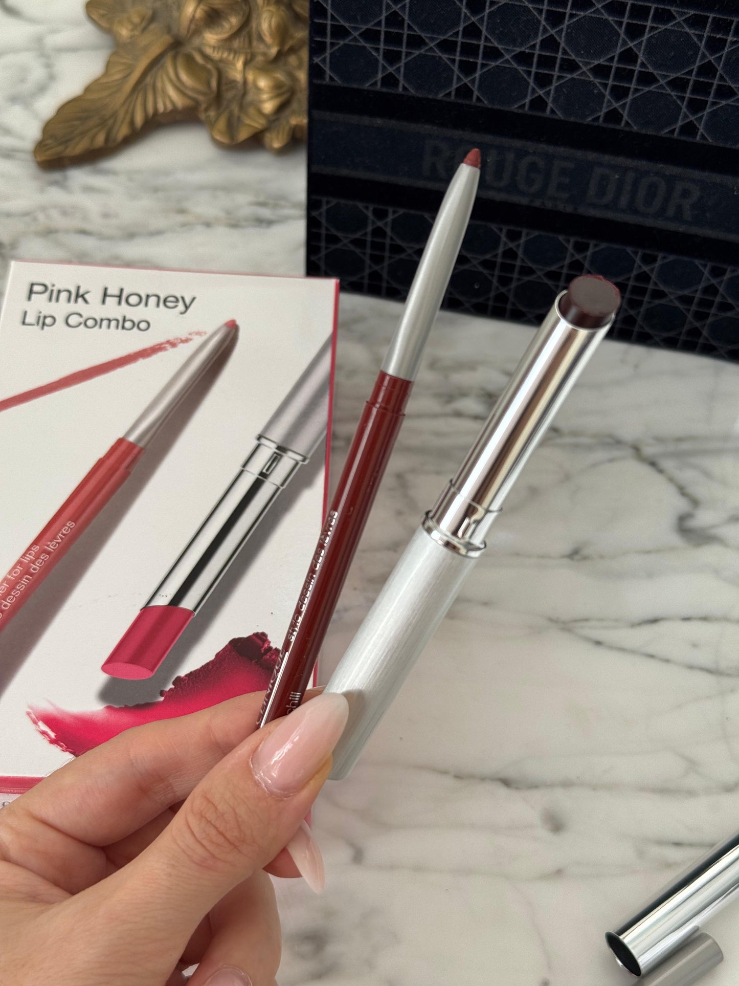 CLINIQUE Pink Honey Lip Combo - Everyday Lipstick Duo Set