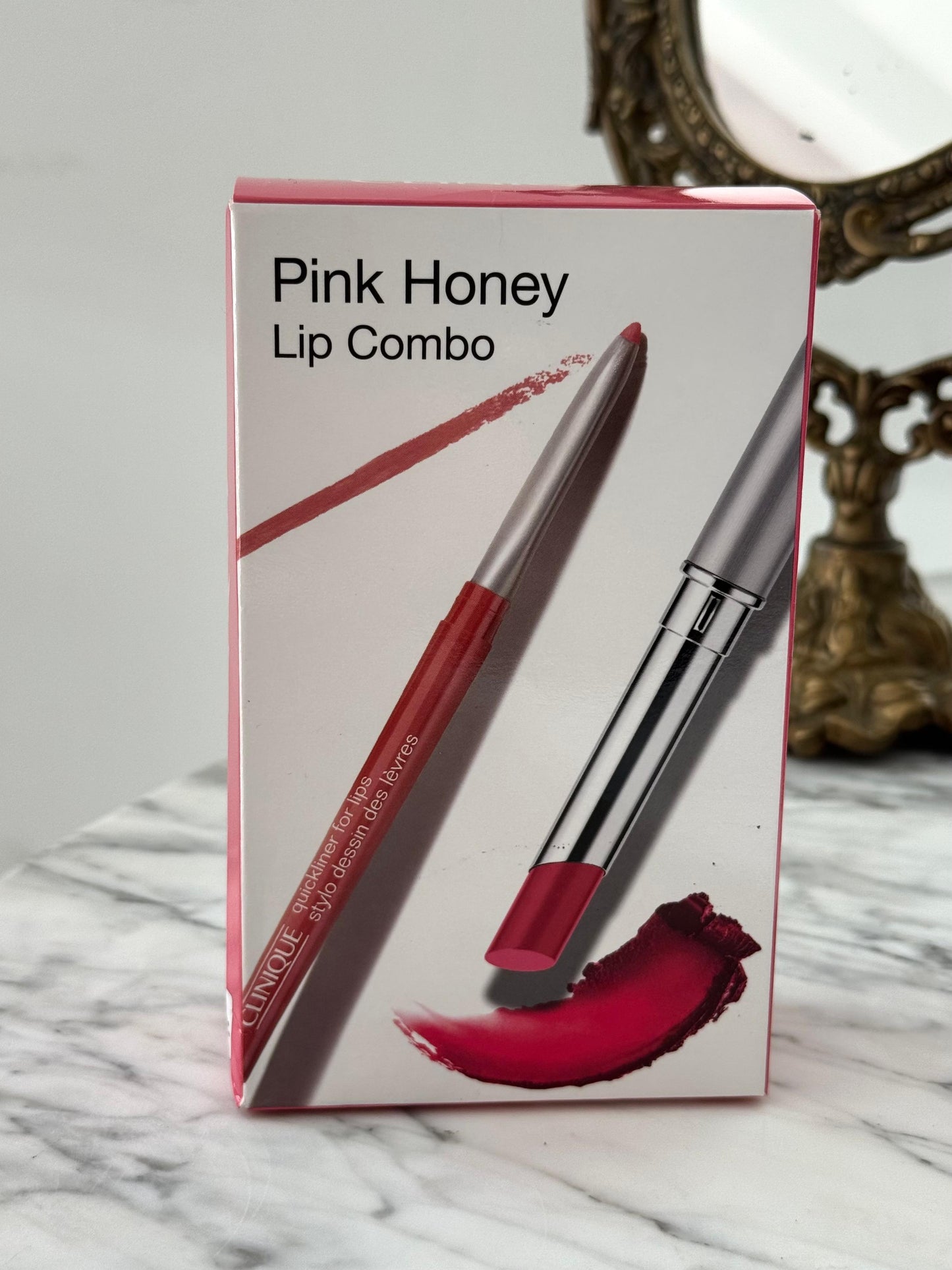 CLINIQUE Pink Honey Lip Combo - Everyday Lipstick Duo Set