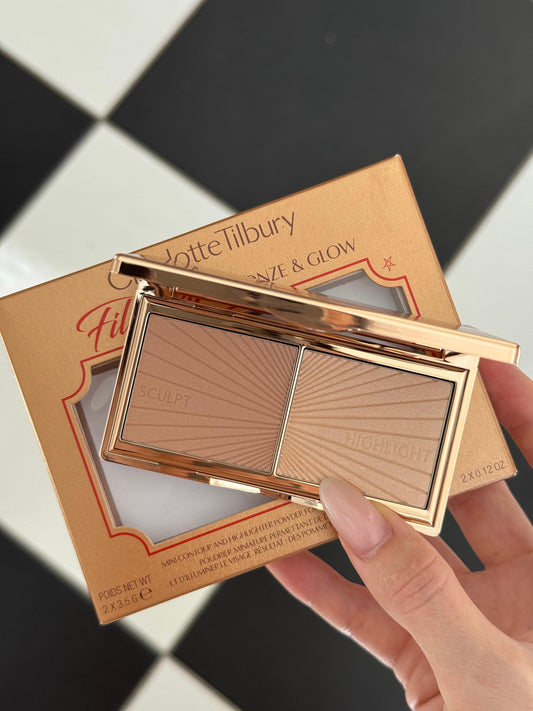CHARLOTTE TILBURY Filmstar Bronze & Glow
Light To Medium Contour Palette