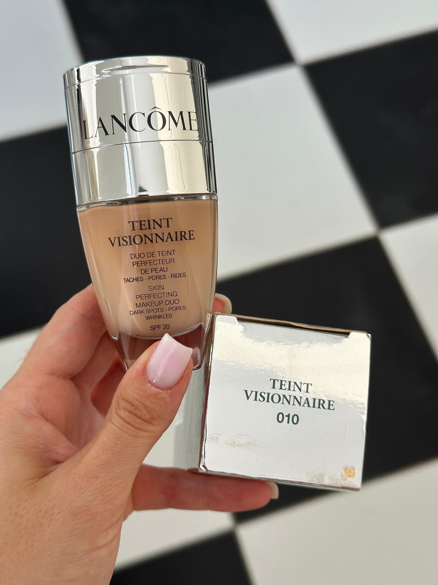 LANCÔME Teint Visionnaire
Skin Perfecting Foundation Makeup Duo - Dark Spotes, Pores, Wrinkles