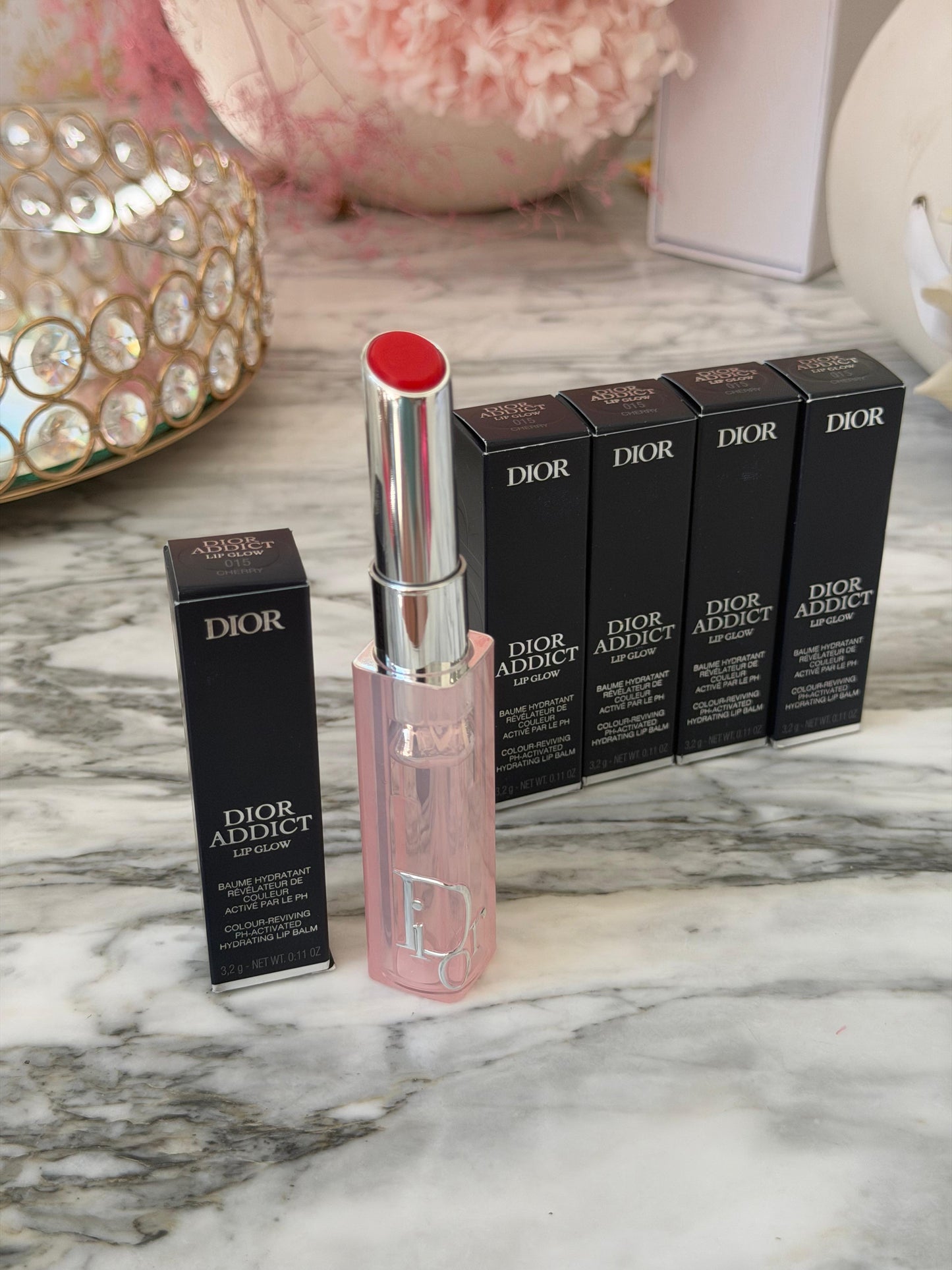 DIOR Addict Lip Glow - 015 Cherry
48-Hour Hydrating Lip Balm - pH-Activated Color