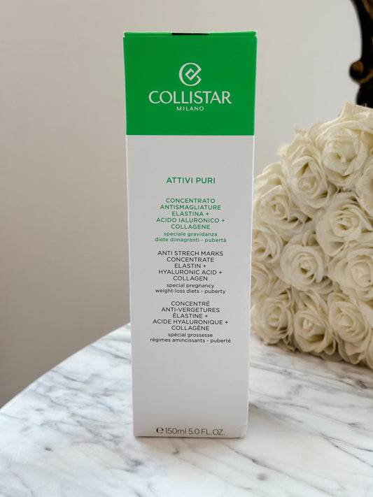COLLISTAR
Attivi Puri Anti Strech Marks 150ml Concentrate Elastin + Hyaluronic Acid + Collagen
•special pregnancy •weight-loss diets •puberty