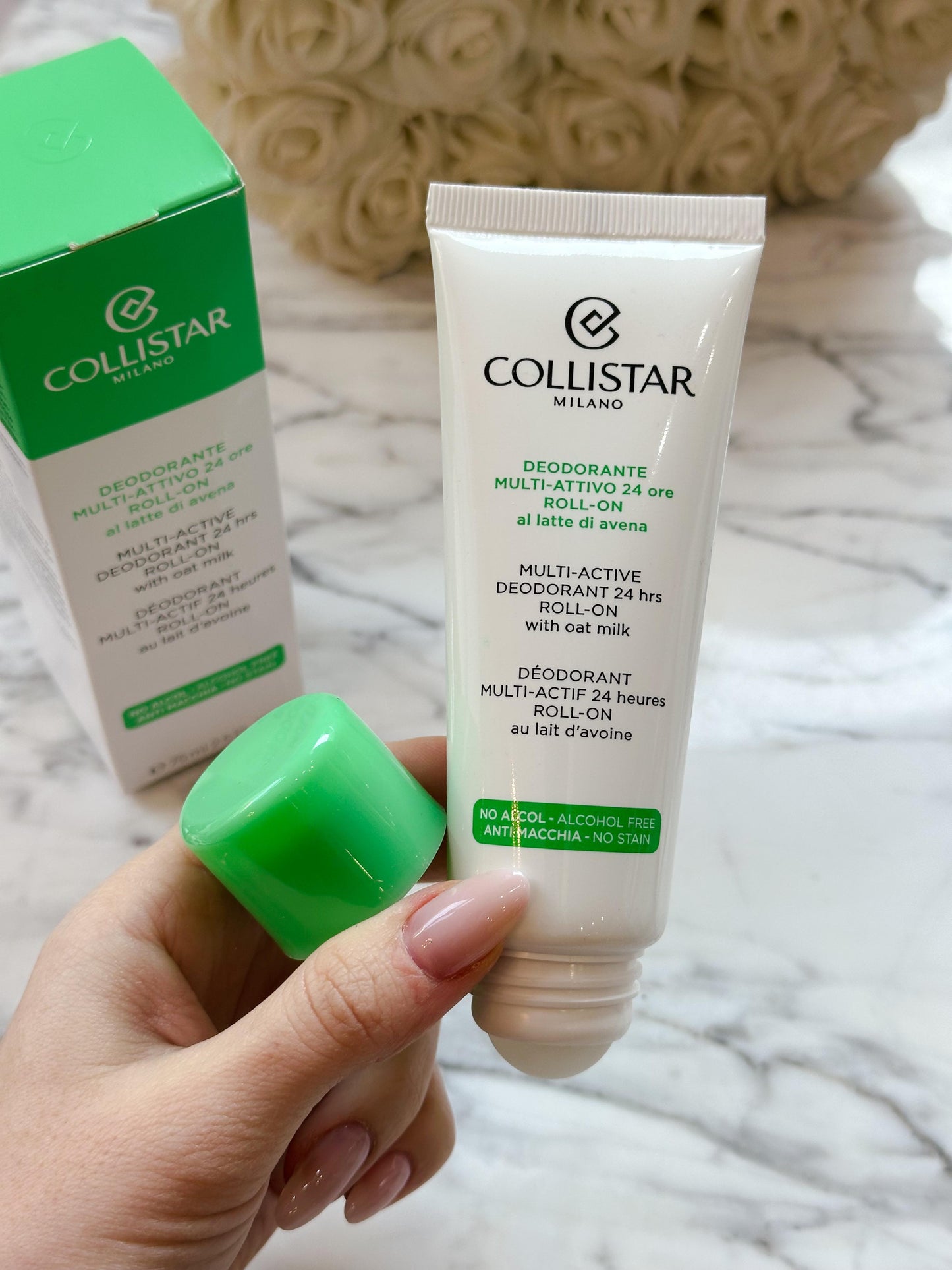 COLLISTAR
Multi-Active Drodorant 24H Roll-On
With Oat Milk - Alcohol Free