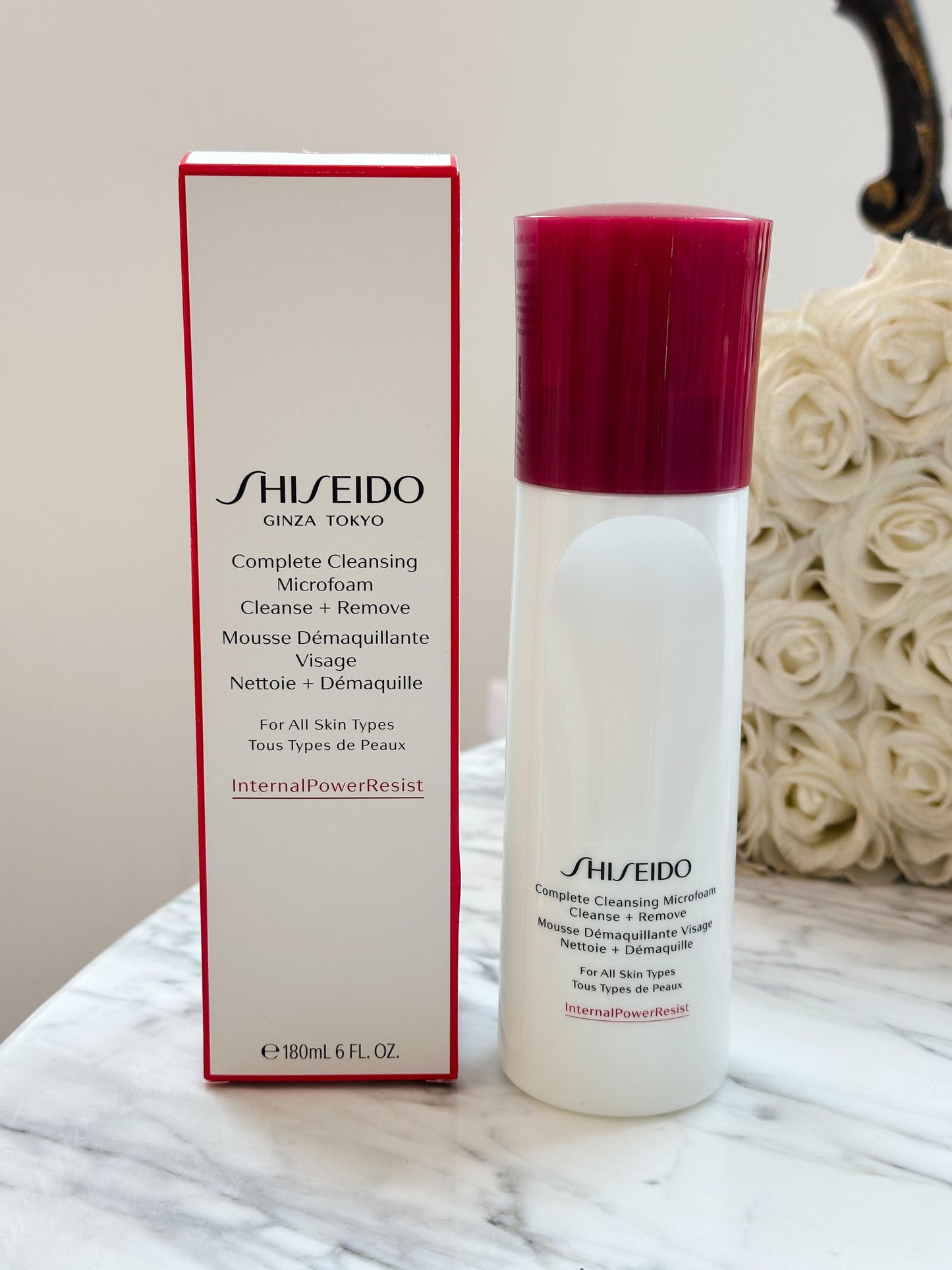 SHISEIDO
Complete Cleansing Microfoam
Oil-Free Instant Foaming Cleanser