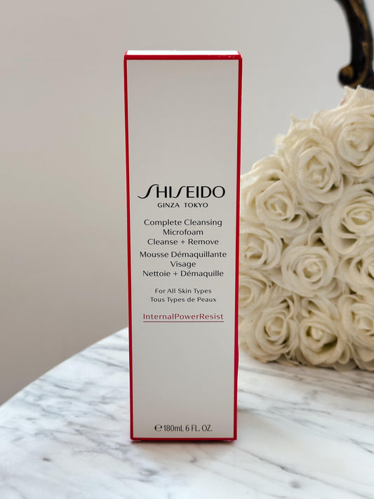 SHISEIDO
Complete Cleansing Microfoam
Oil-Free Instant Foaming Cleanser
