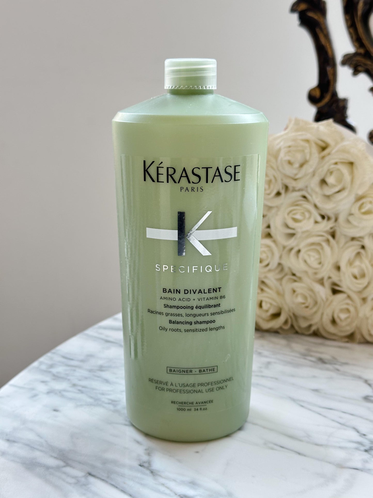 KÉRASTASE Specifique Bain Divalent 1L - Balancing Shampoo For Oily Roots, Sensitized Lengths