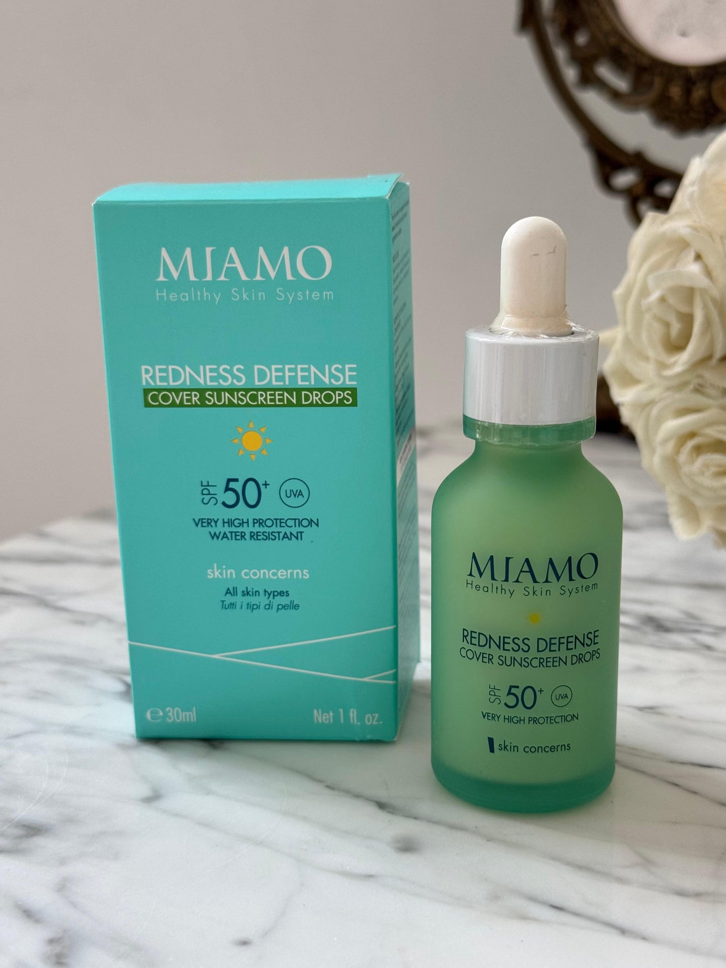 MIAMO Redness Defense
Cover Sunscreen Drops SPF50+
