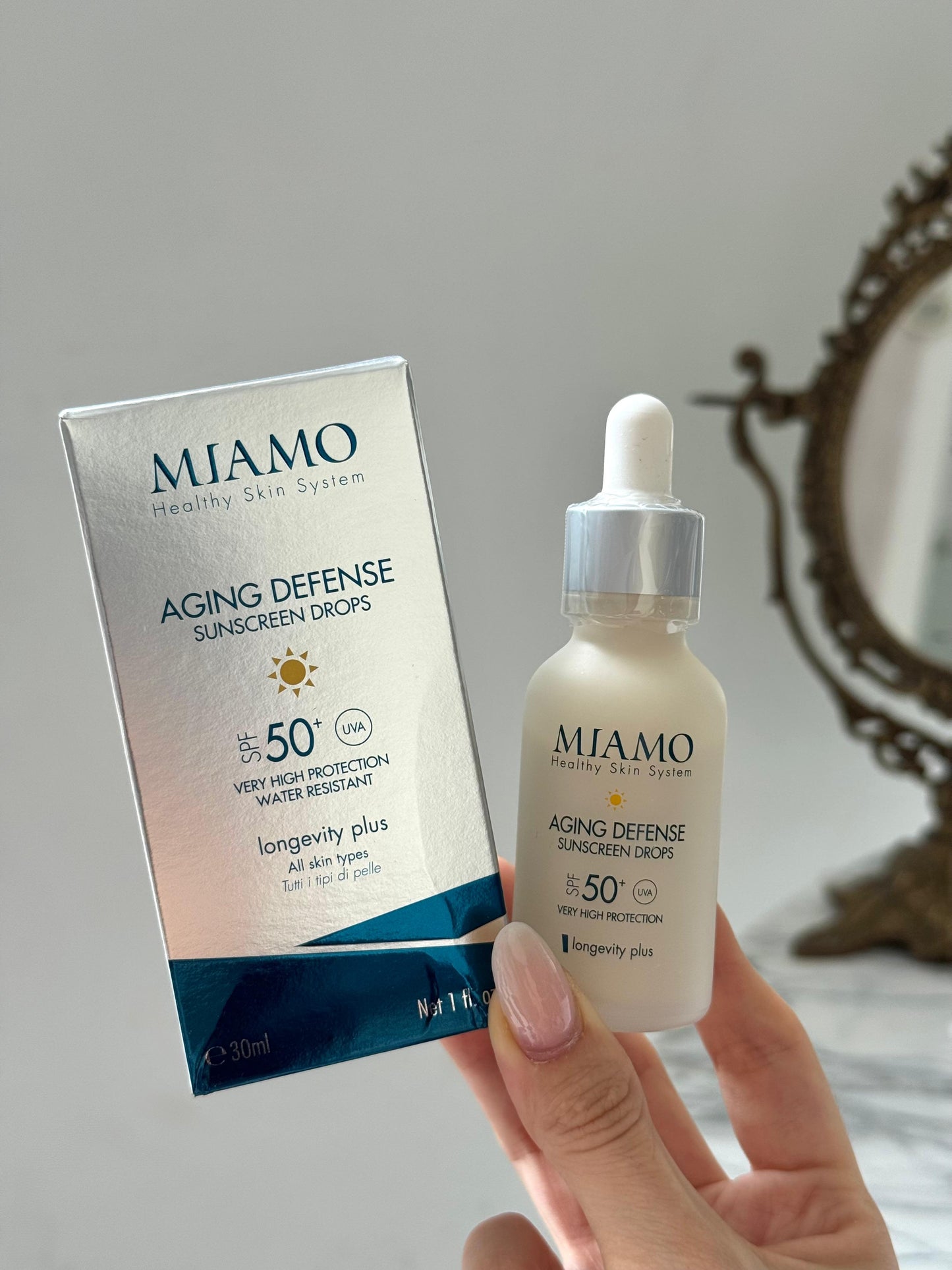 MIAMO Aging Defense Sunscreen Drops SPF50+