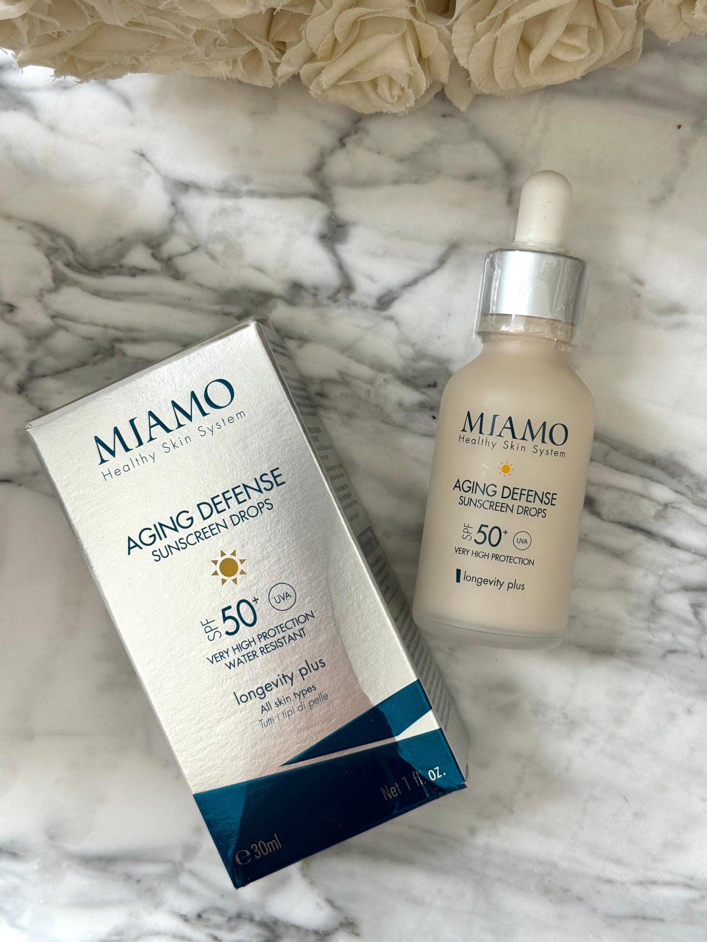 MIAMO Aging Defense Sunscreen Drops SPF50+