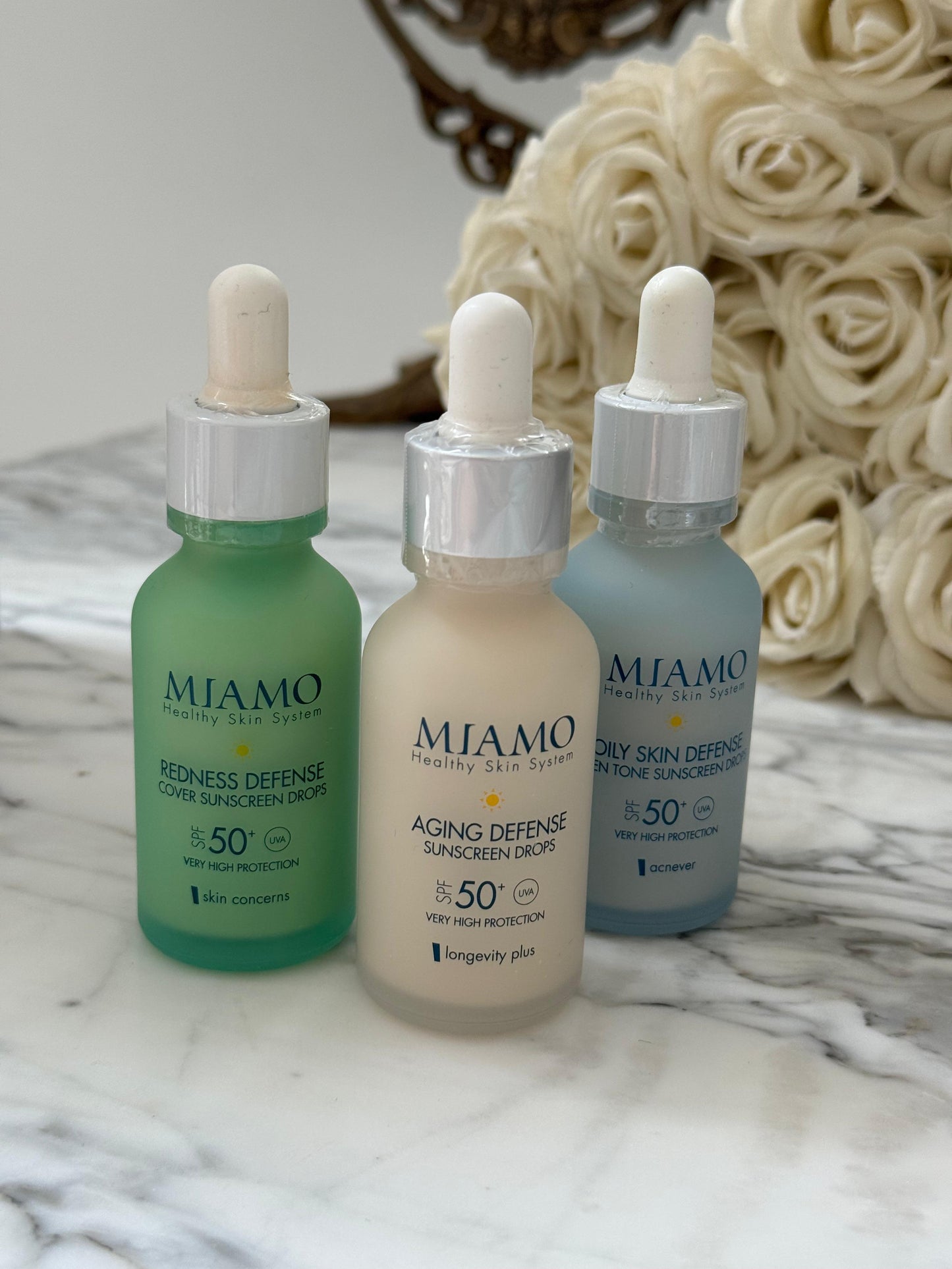 MIAMO Aging Defense Sunscreen Drops SPF50+