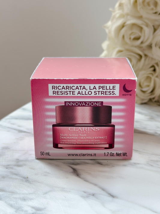 CLARINS Multi-Active Nuit Cream
Skin Renewing, Line-Smoothing 
Dry Skin