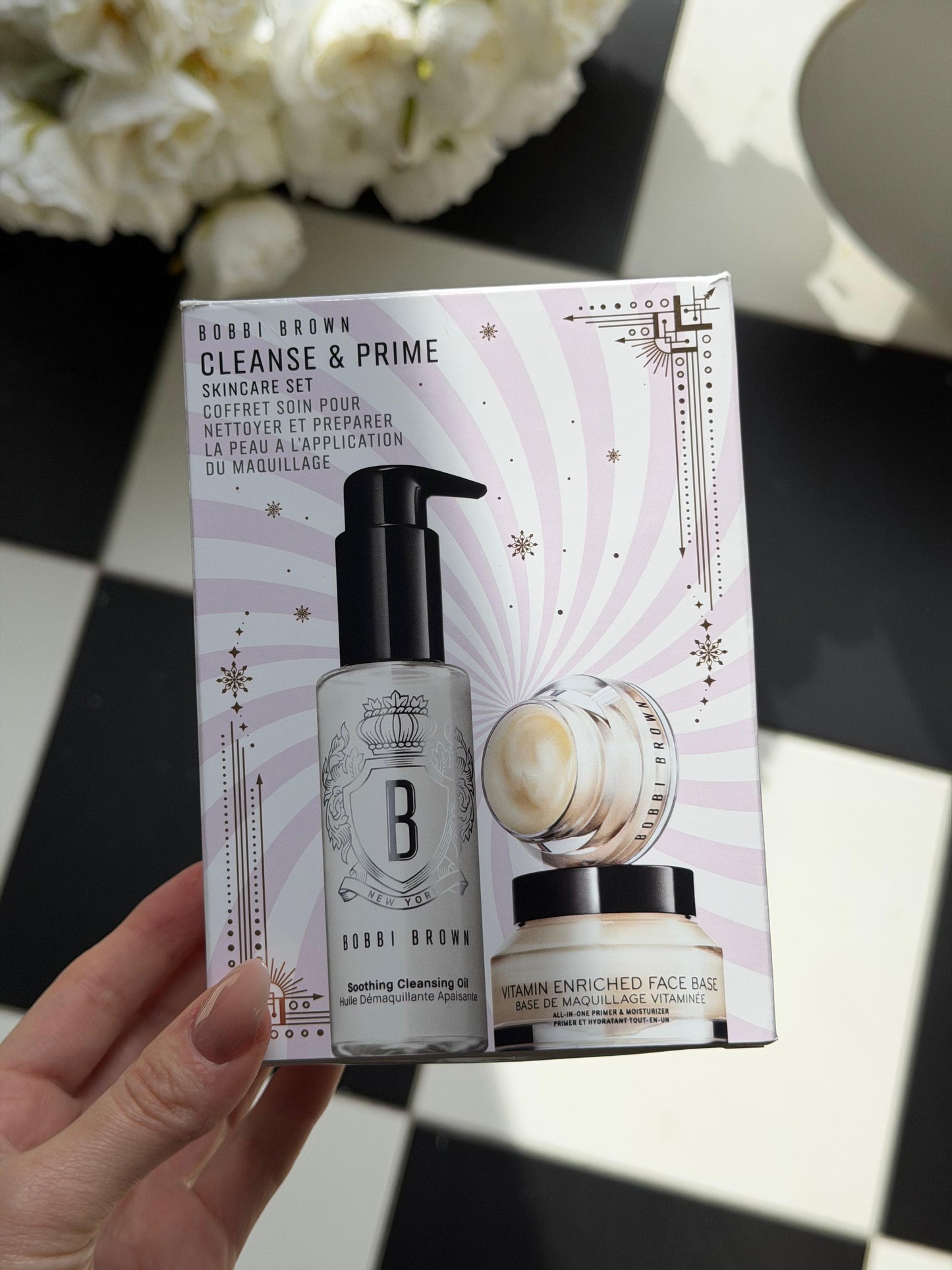 BOBBI BROWN Cleanse & Prime Skincare Gift Set (Face Primer + Eye Primer + Cleansing Oil)