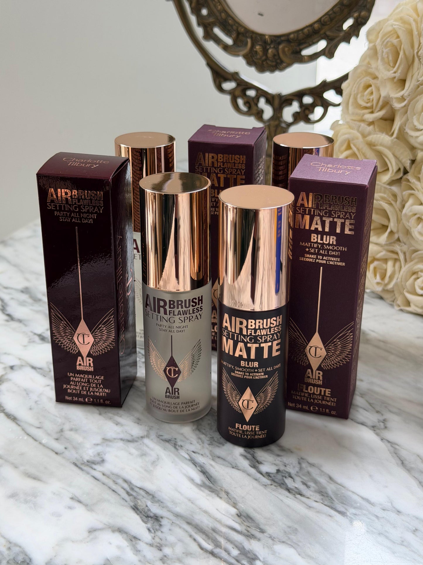 CHARLOTTE TILBURY
Airbrush Flawless Matte Blurring & Waterproof Setting Spray