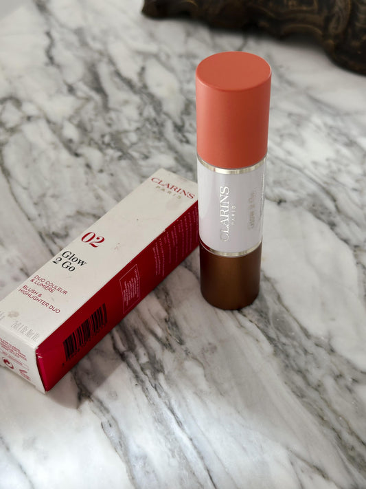 CLARINS Glow 2 Go Blush & Highlighter Duo
