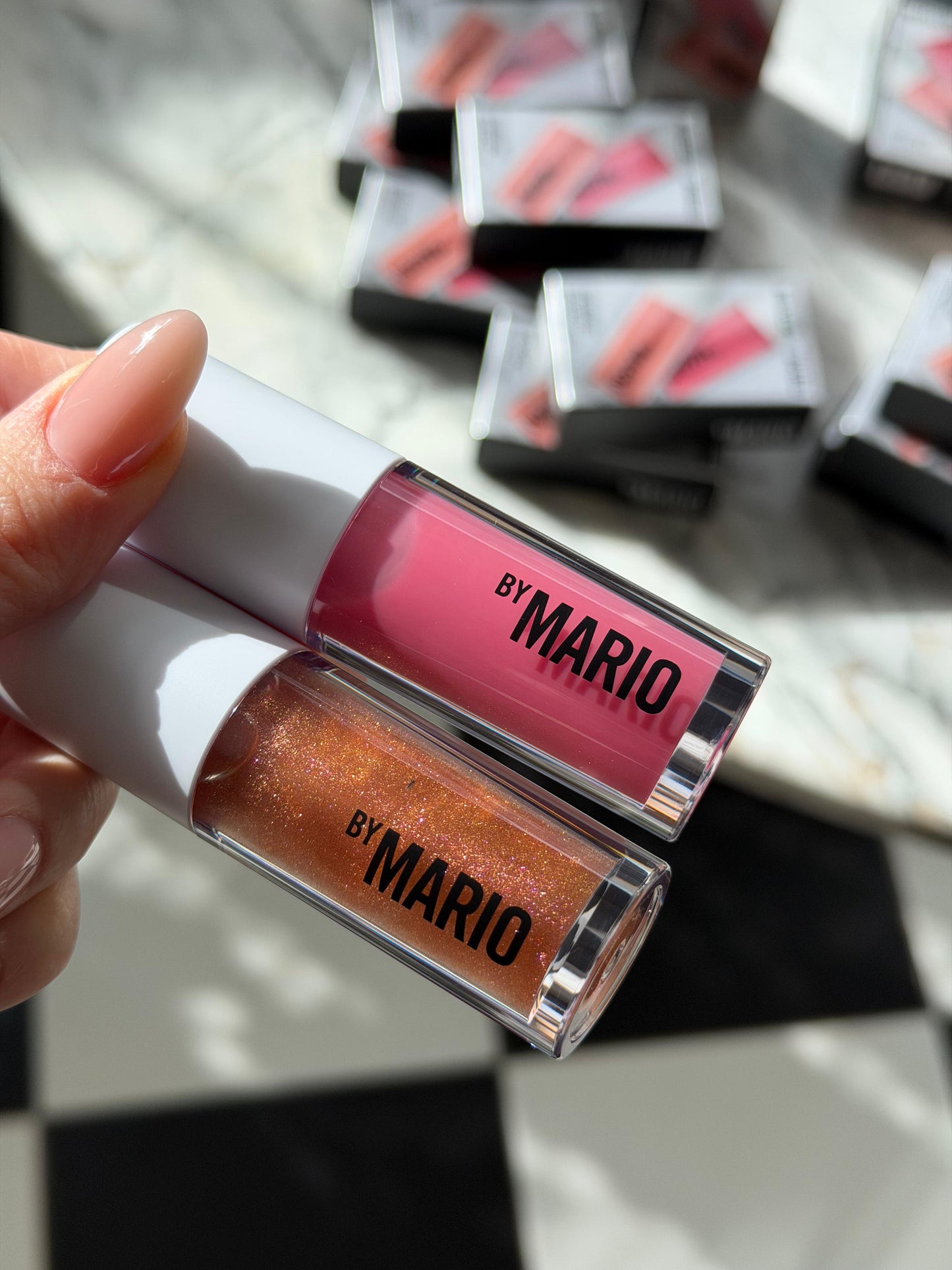 MAKEUP BY MARIO
Hydrating SuperShine™ Lip Gloss Duo Full Size Gift Set - Rose Gold/Glaze