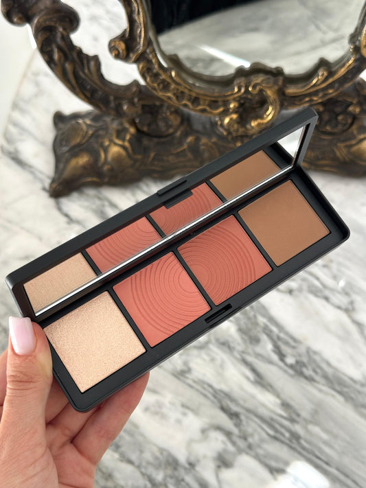 SMASHBOX Halo Sculpt + Glow Contour, Blush+ Highlighter Palette With Vitamin E