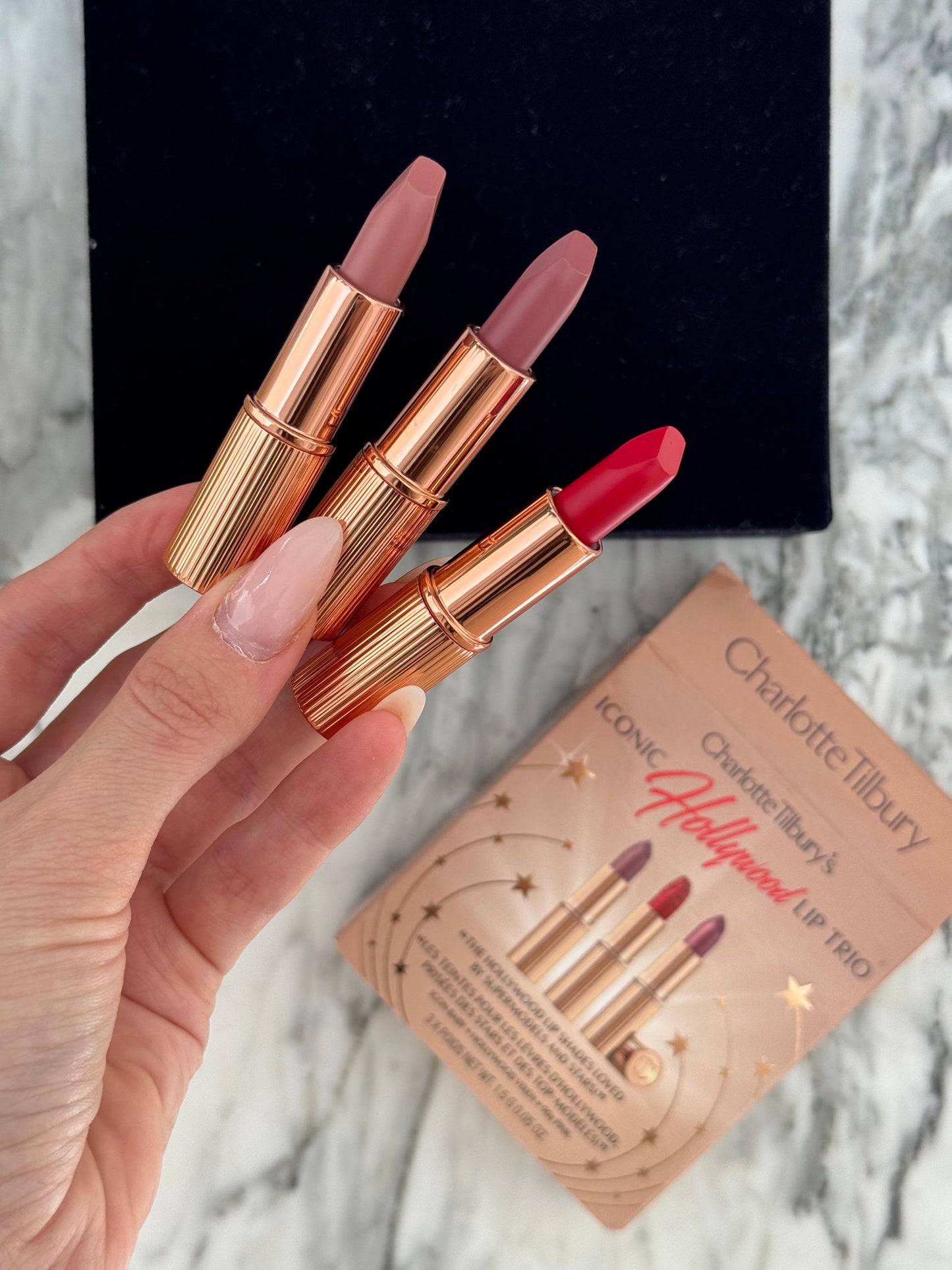 CHARLOTTE TILBURY Iconic Hollywood Lip Trio Lipstick Gift Set