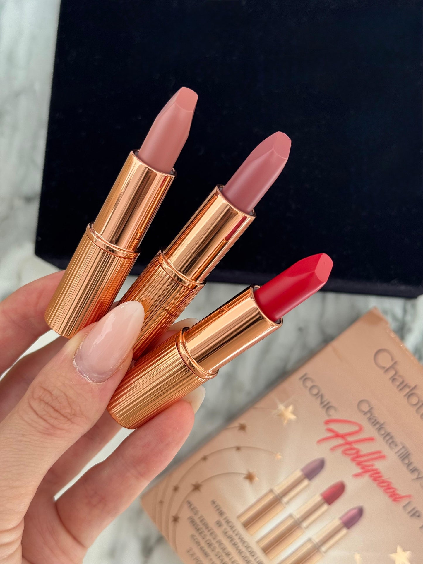 CHARLOTTE TILBURY Iconic Hollywood Lip Trio Lipstick Gift Set