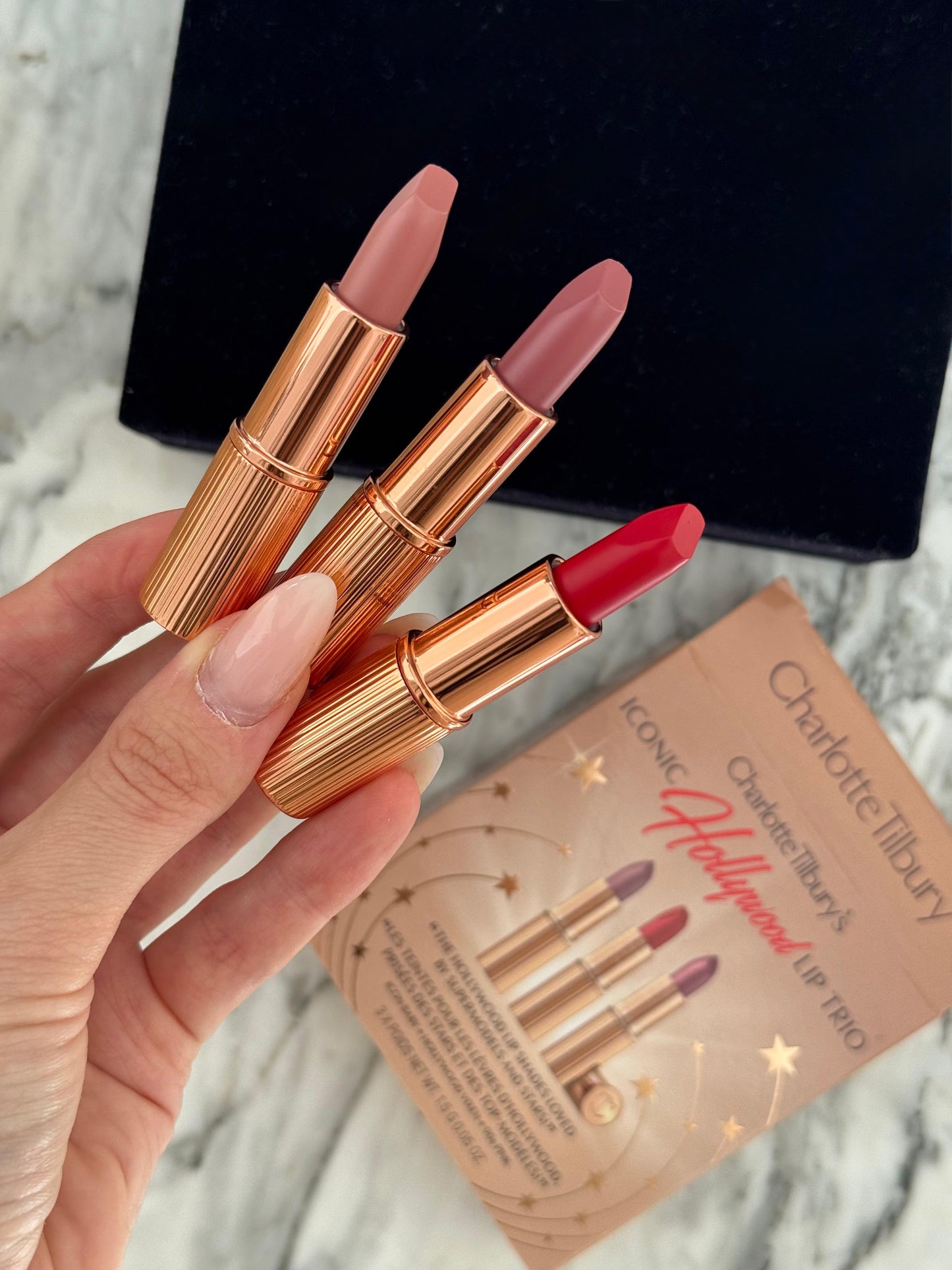 CHARLOTTE TILBURY Iconic Hollywood Lip Trio Lipstick Gift Set